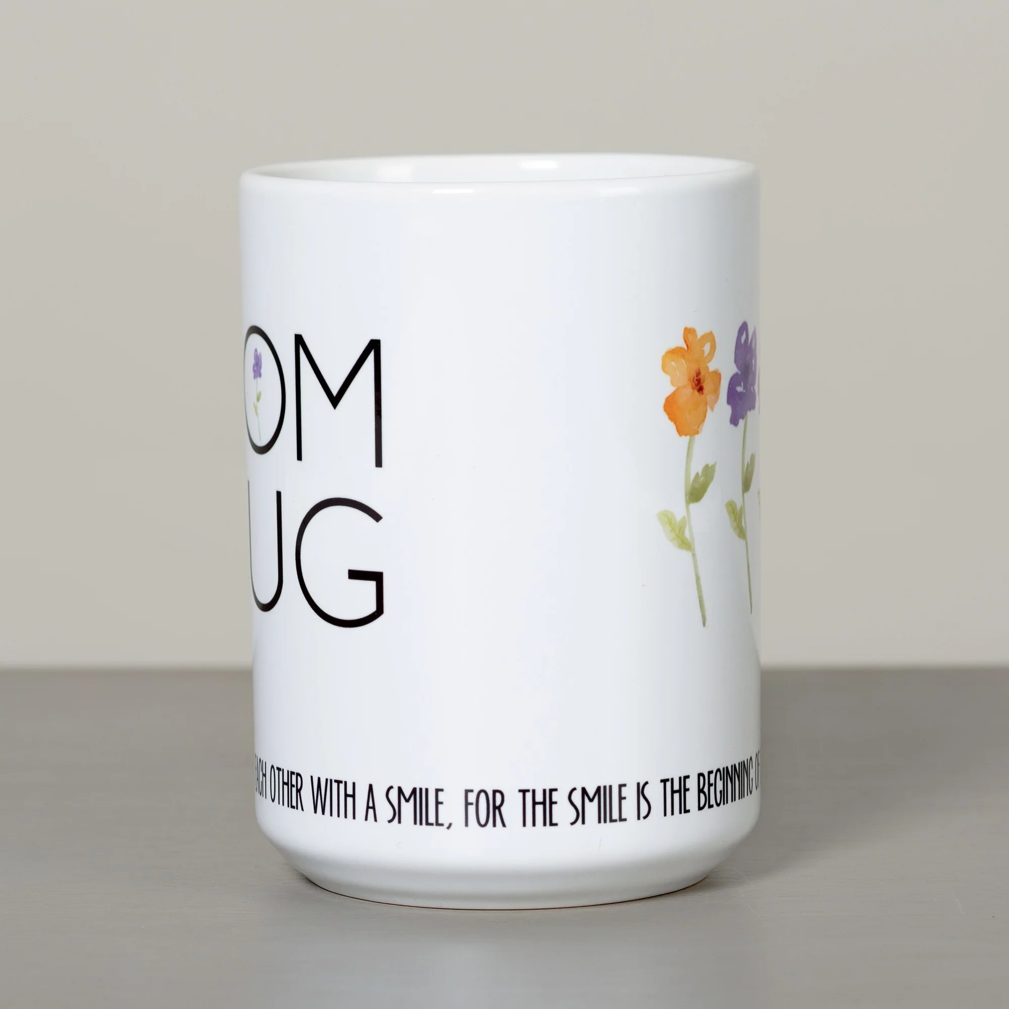 Mom Mug - Mother Teresa "Smile" Quote - Image 2