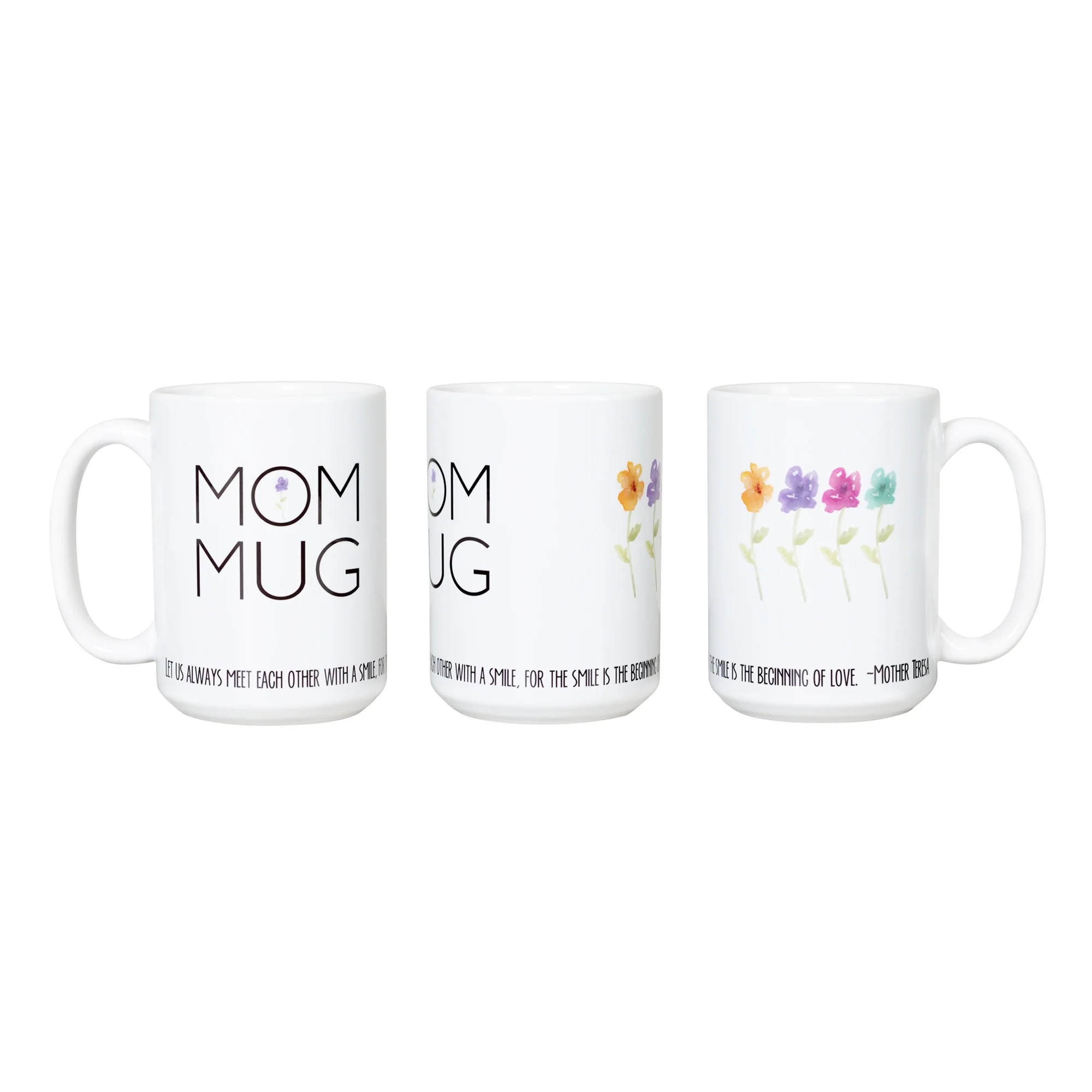 Mom Mug - Mother Teresa "Smile" Quote - Image 4