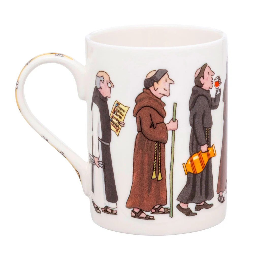 Monks Procession Bone China Mug - Image 2