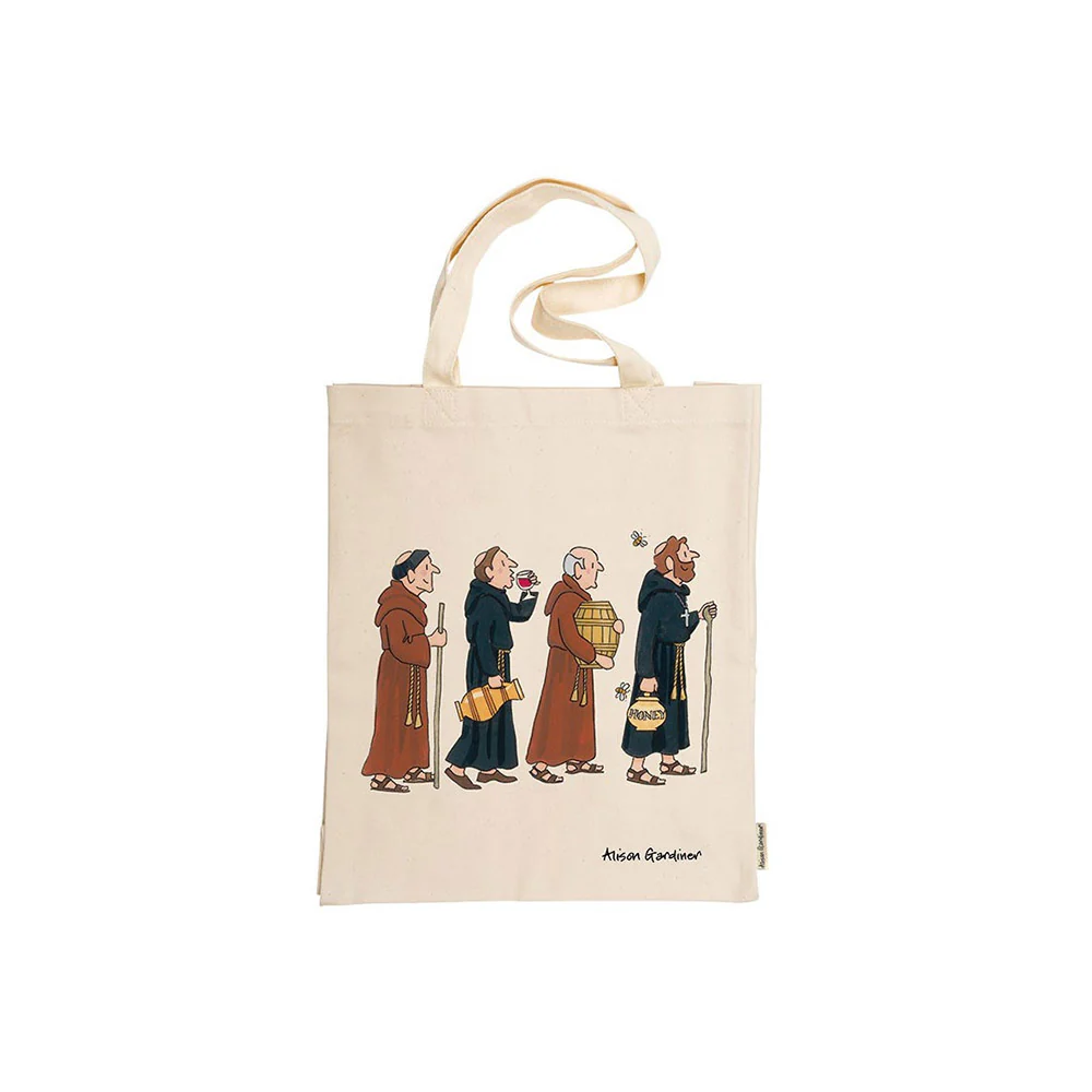 Monks Procession Cotton Tote Bag