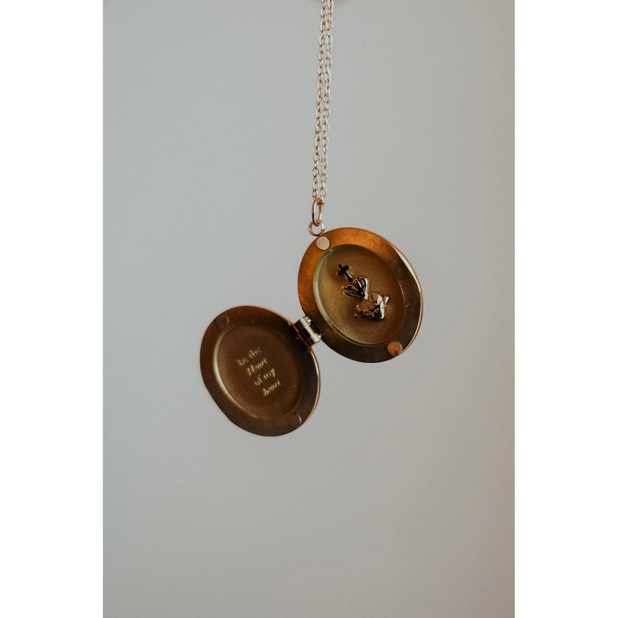 Monstrance Gold Locket Necklace - Image 2