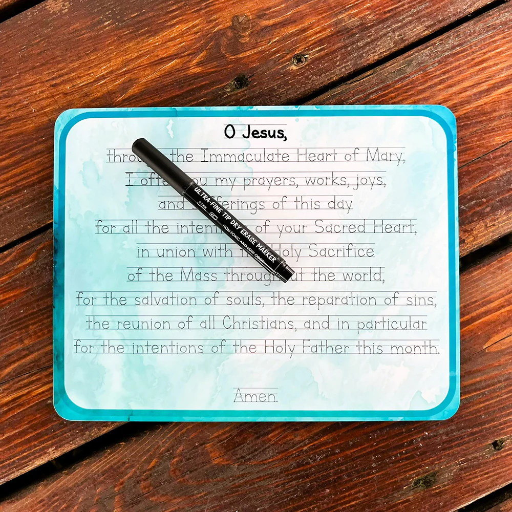 Morning Offering Prayer Tracing Dry-Erase Board & Marker - Image 2