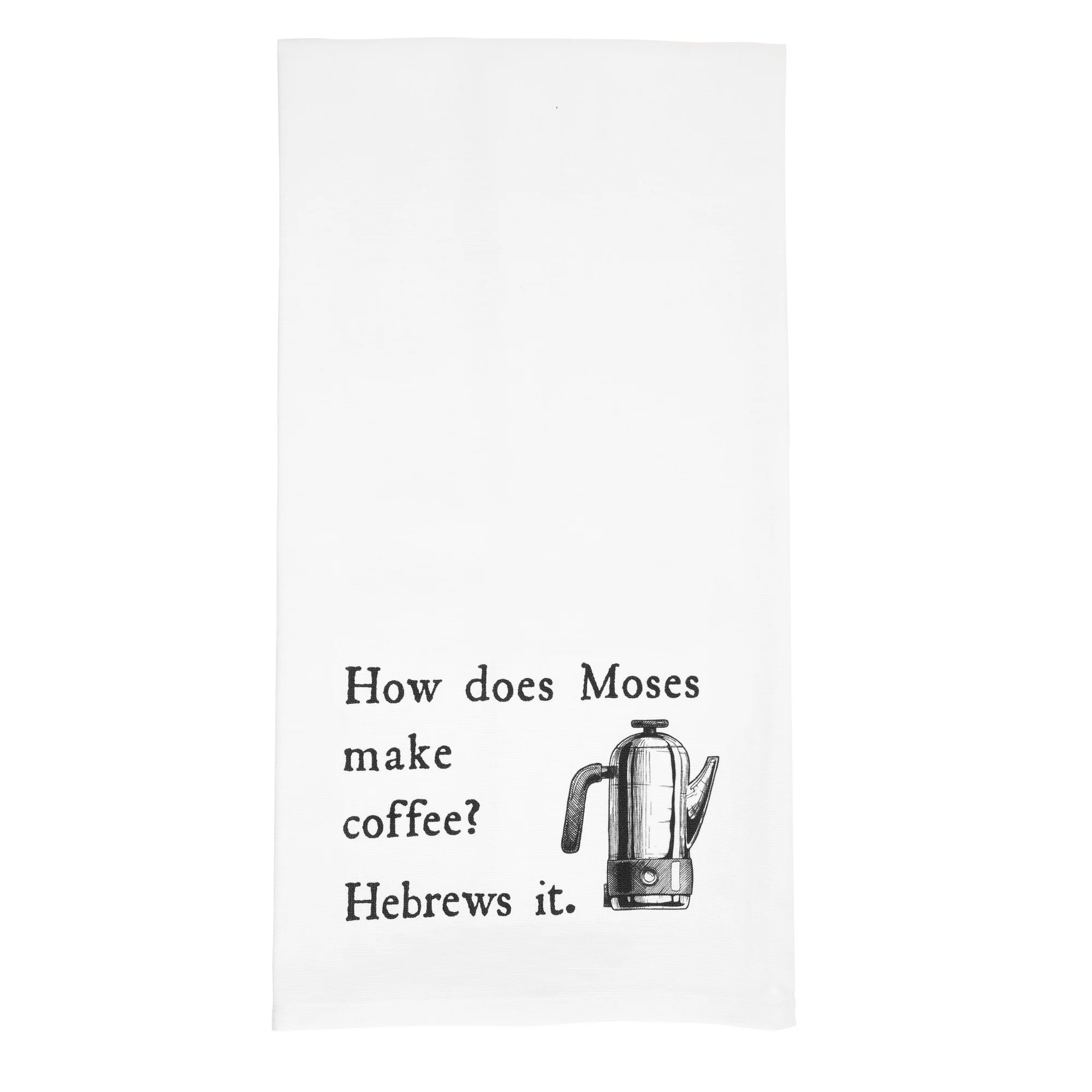 Moses Makes Coffee Dish Towel - Image 2
