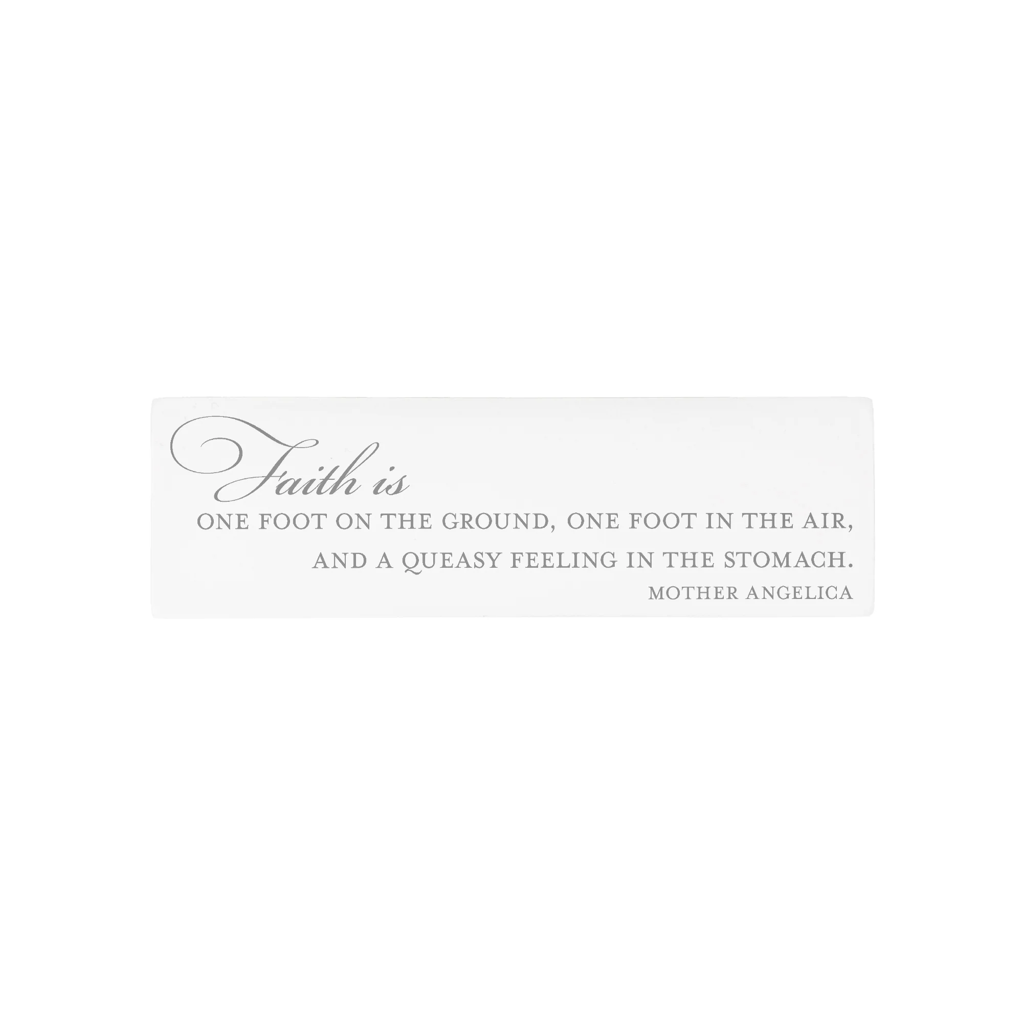 Mother Angelica Faith Quote Block