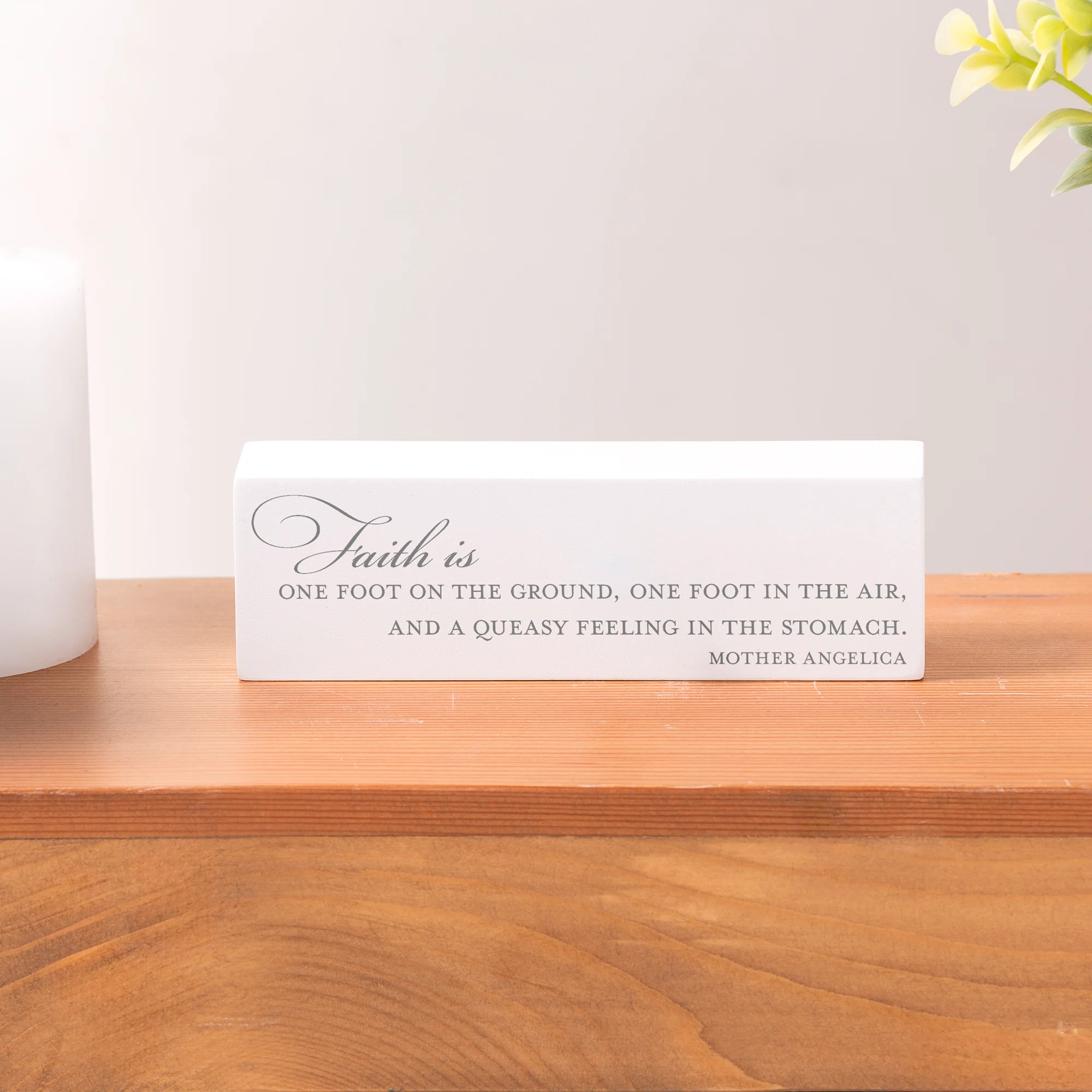 Mother Angelica Faith Quote Block - Image 2