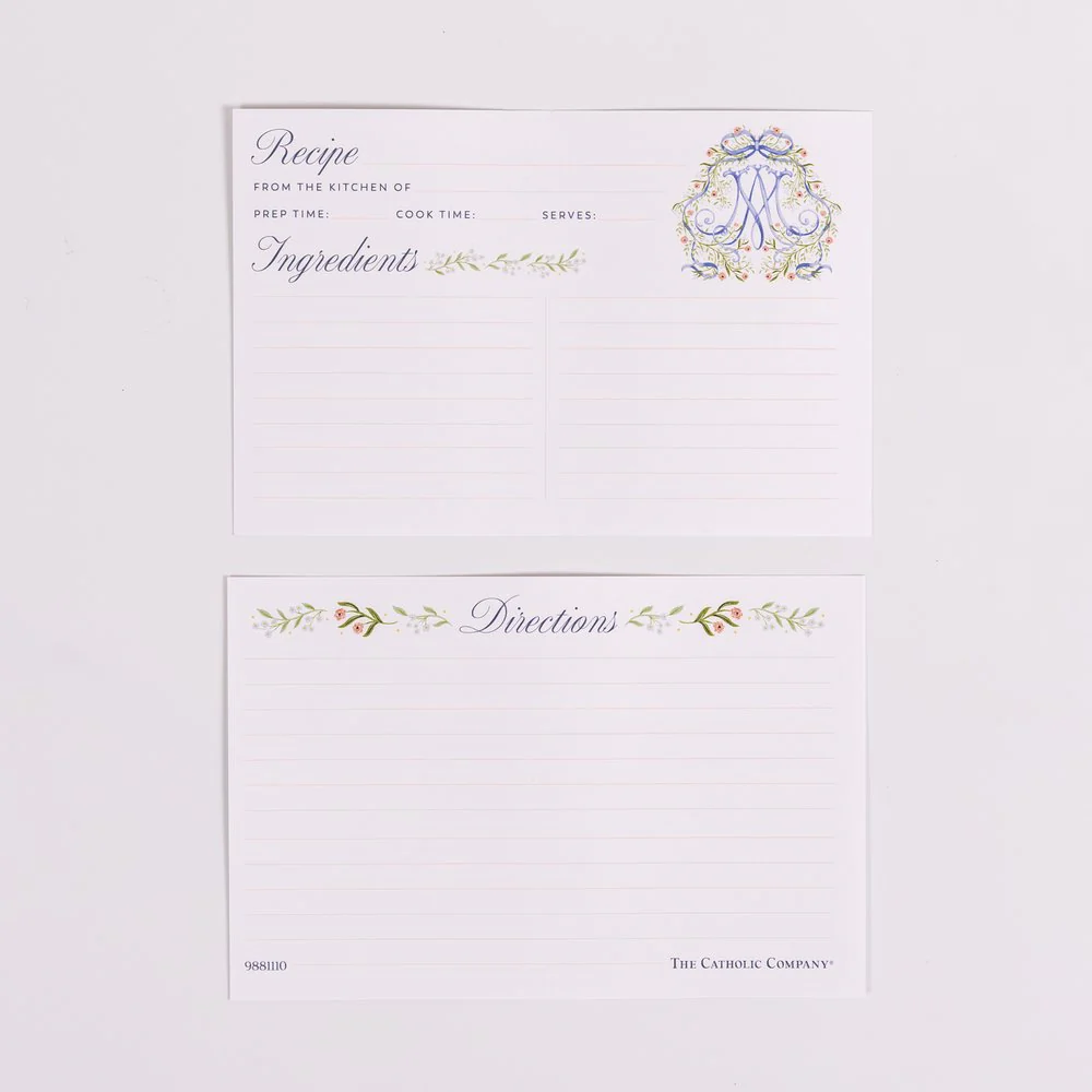 Mother Mary Auspice Maria Recipe Cards - Pack of 50 - Image 2
