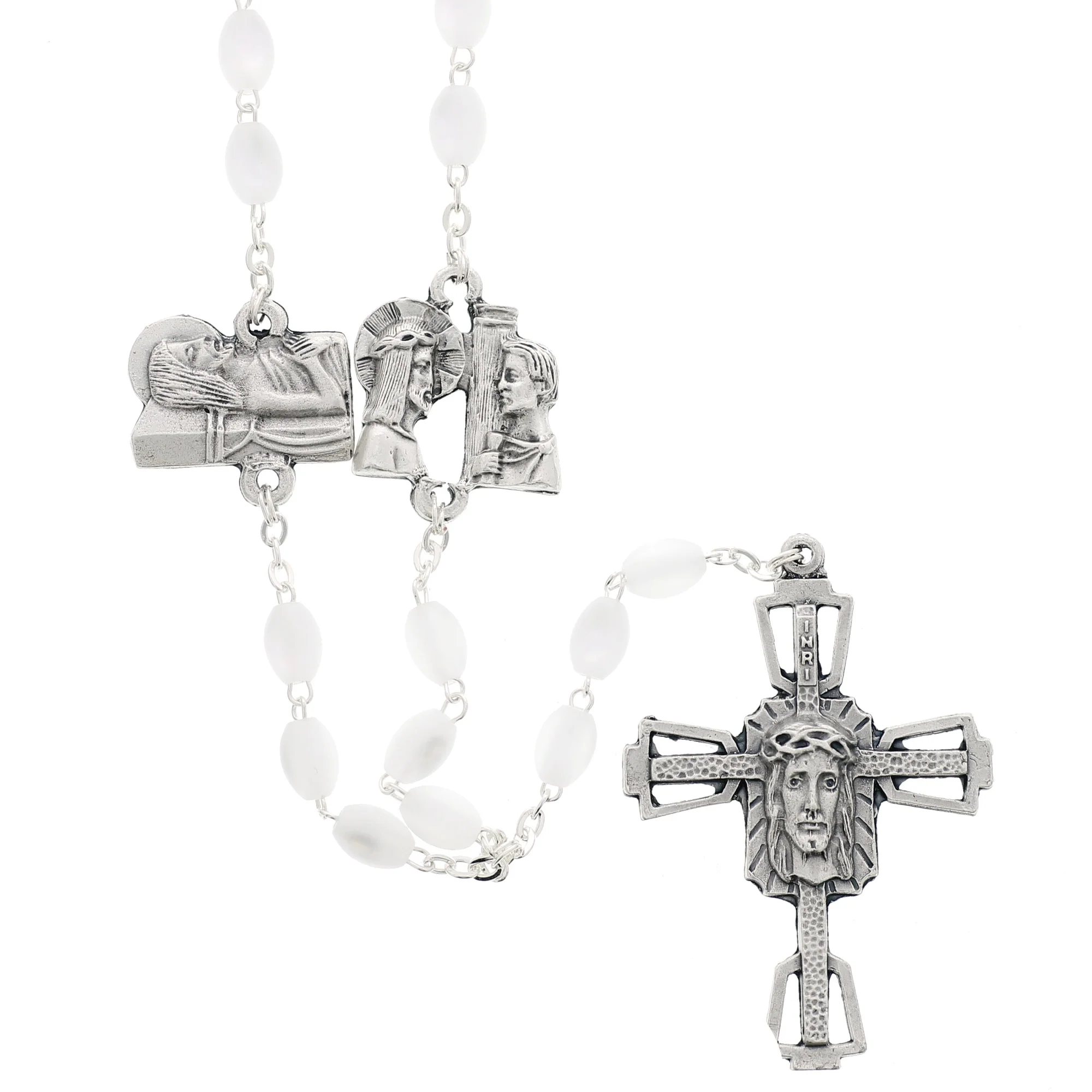 Mother of Pearl Way of the Cross Rosary - Image 3