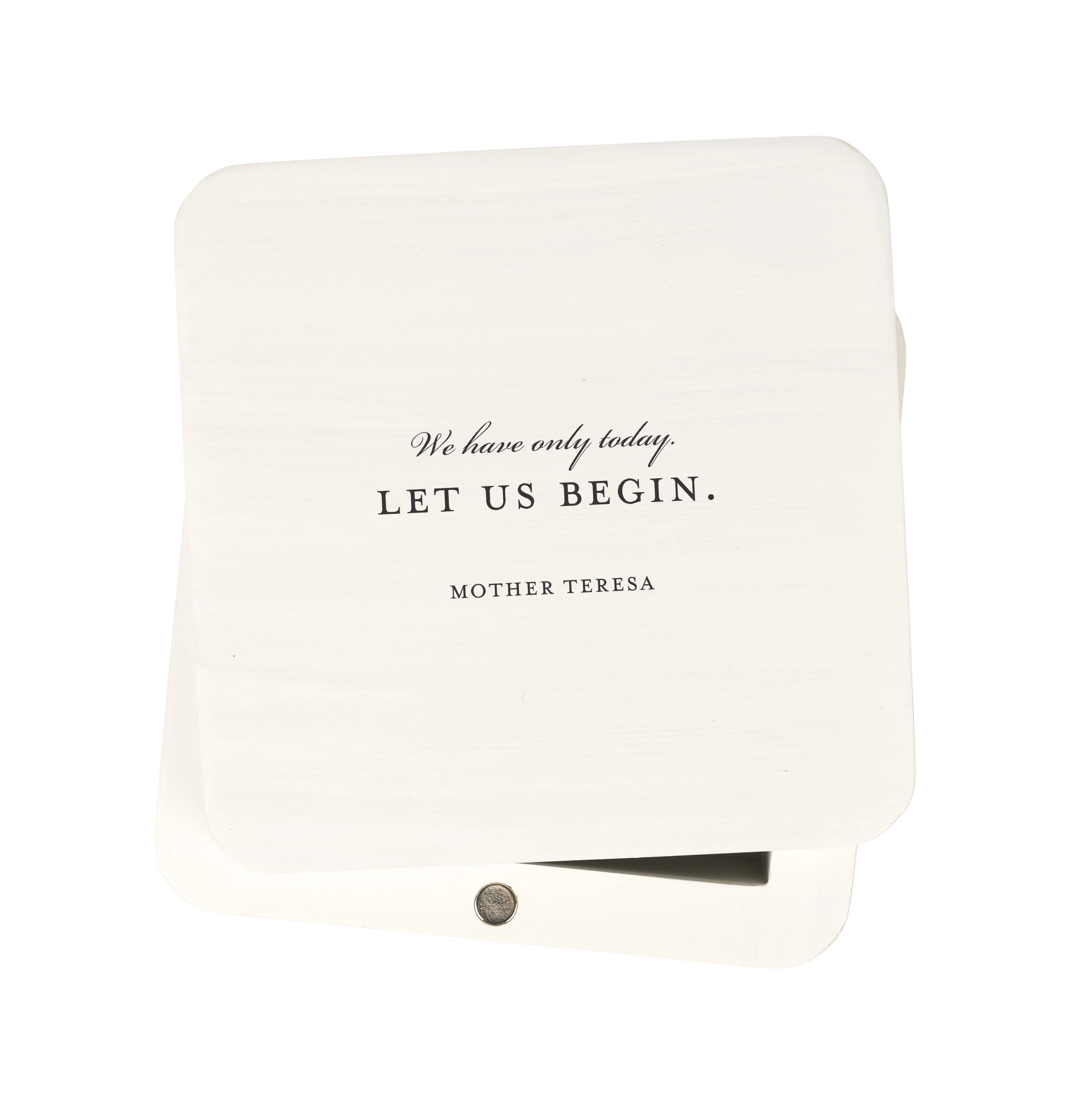 Mother Teresa Let Us Begin Keepsake Box - Image 3