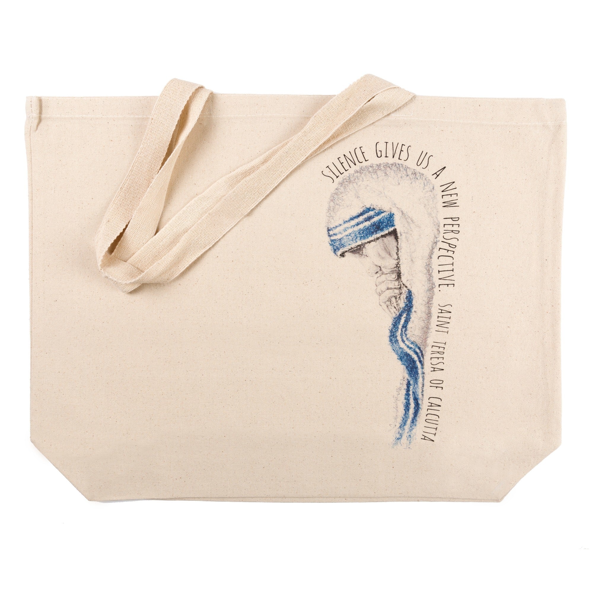 Mother Teresa "Silence" Canvas Tote - Image 3