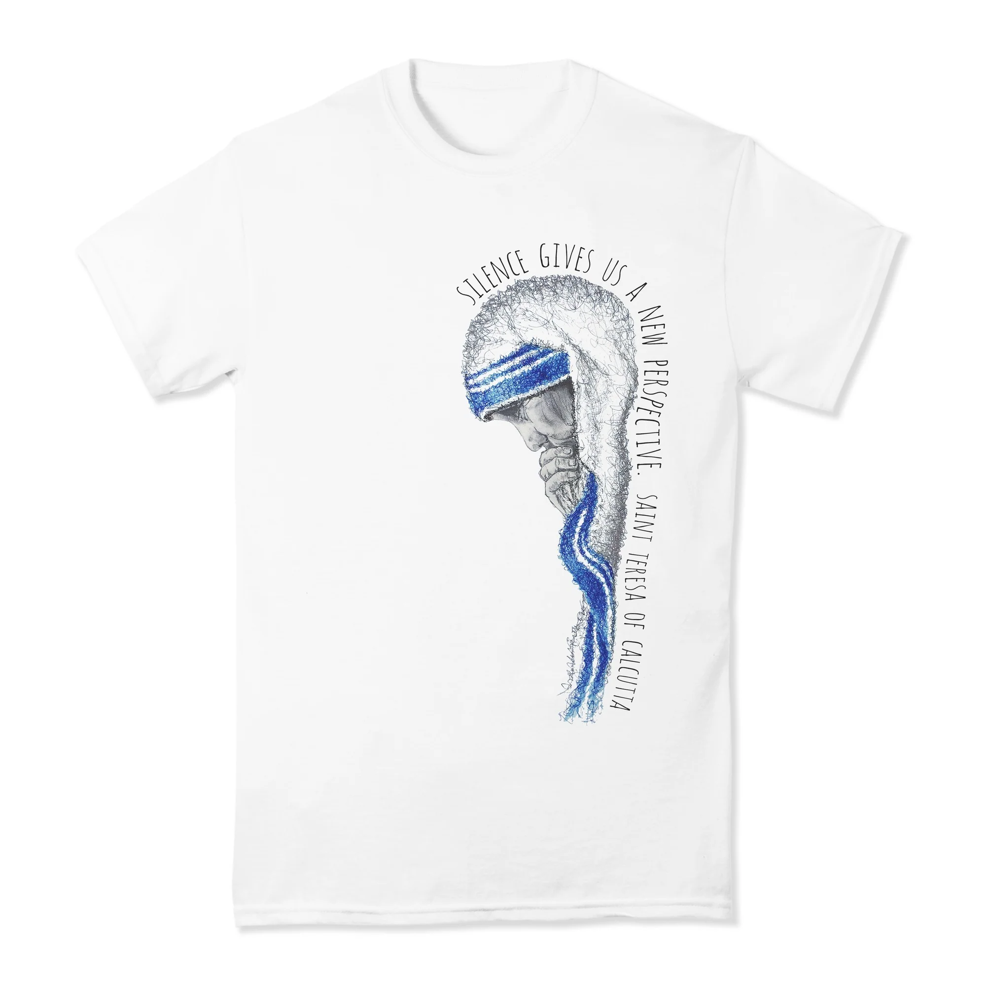 Mother Teresa "Silence" T-Shirt - Image 6
