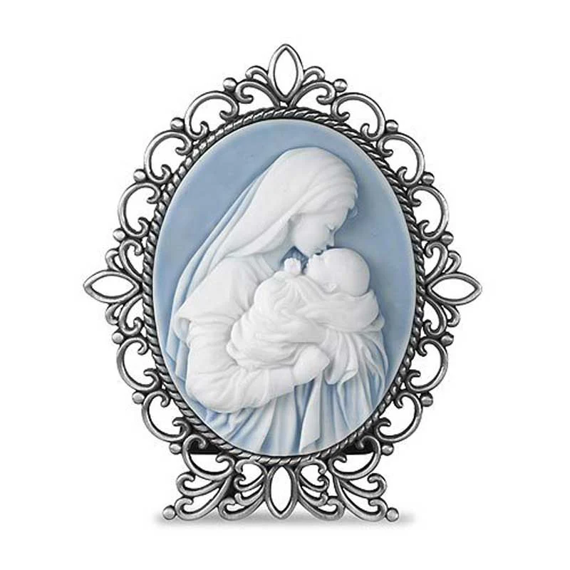 Mother's Kiss Framed Cameo - 4.25" - Image 2