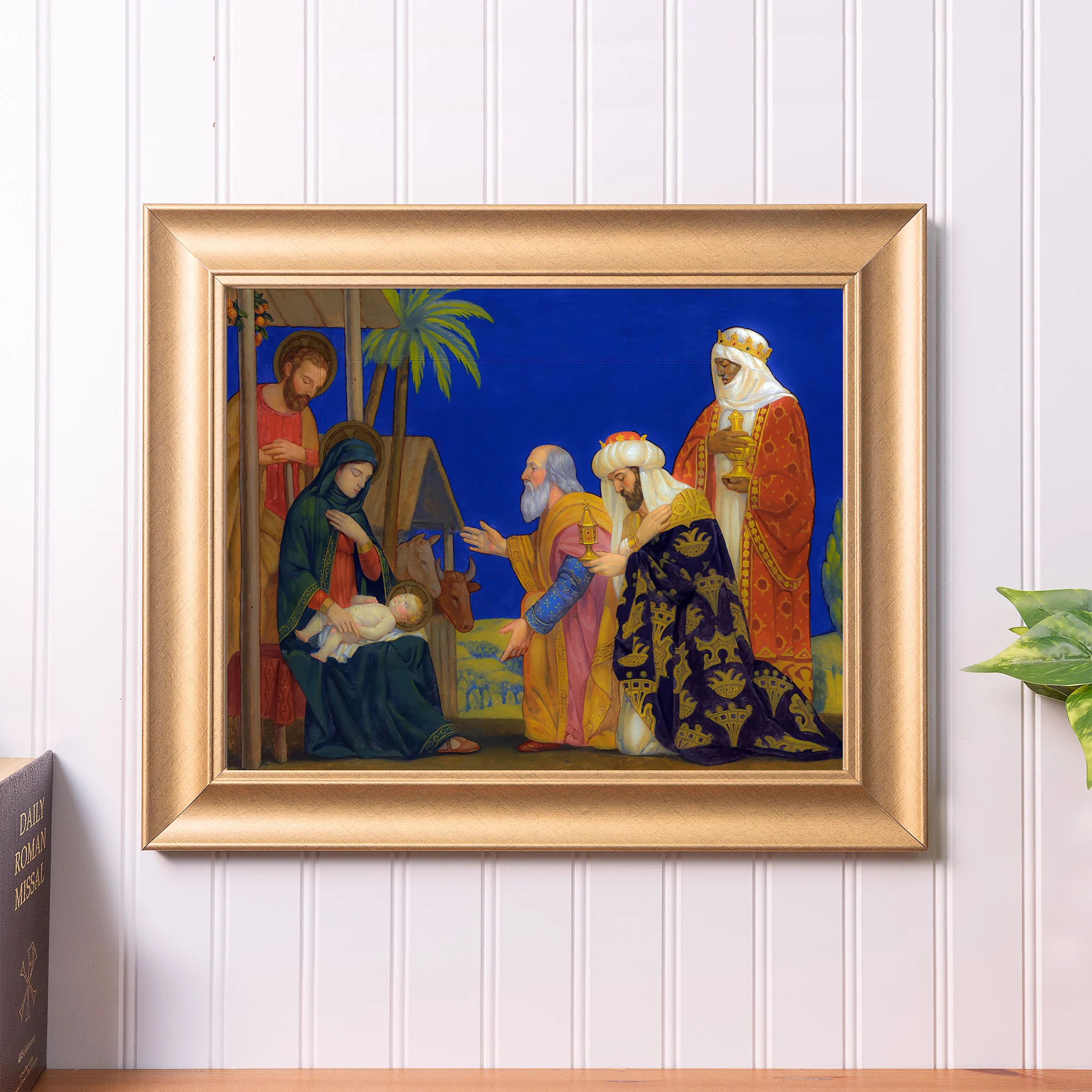 Mowbray's The Magi Gold Framed Print - Multiple Sizes - Image 3