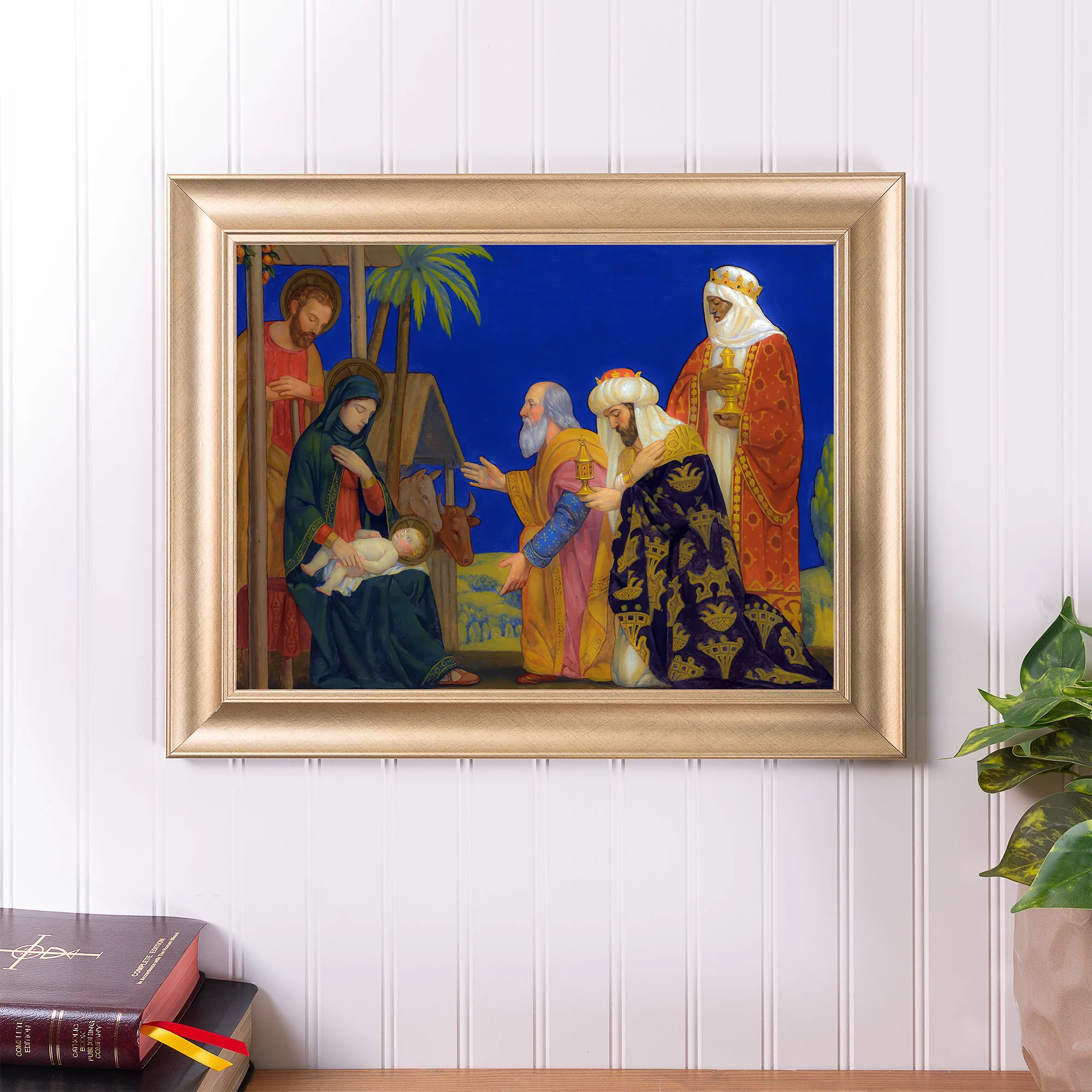 Mowbray's The Magi Gold Framed Print - Multiple Sizes - Image 4