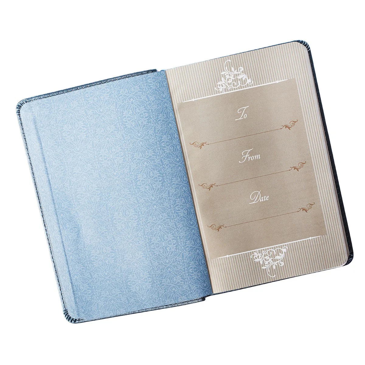 Mr. & Mrs. 366 Devotions for Couples - Blue Faux Leather - Image 4