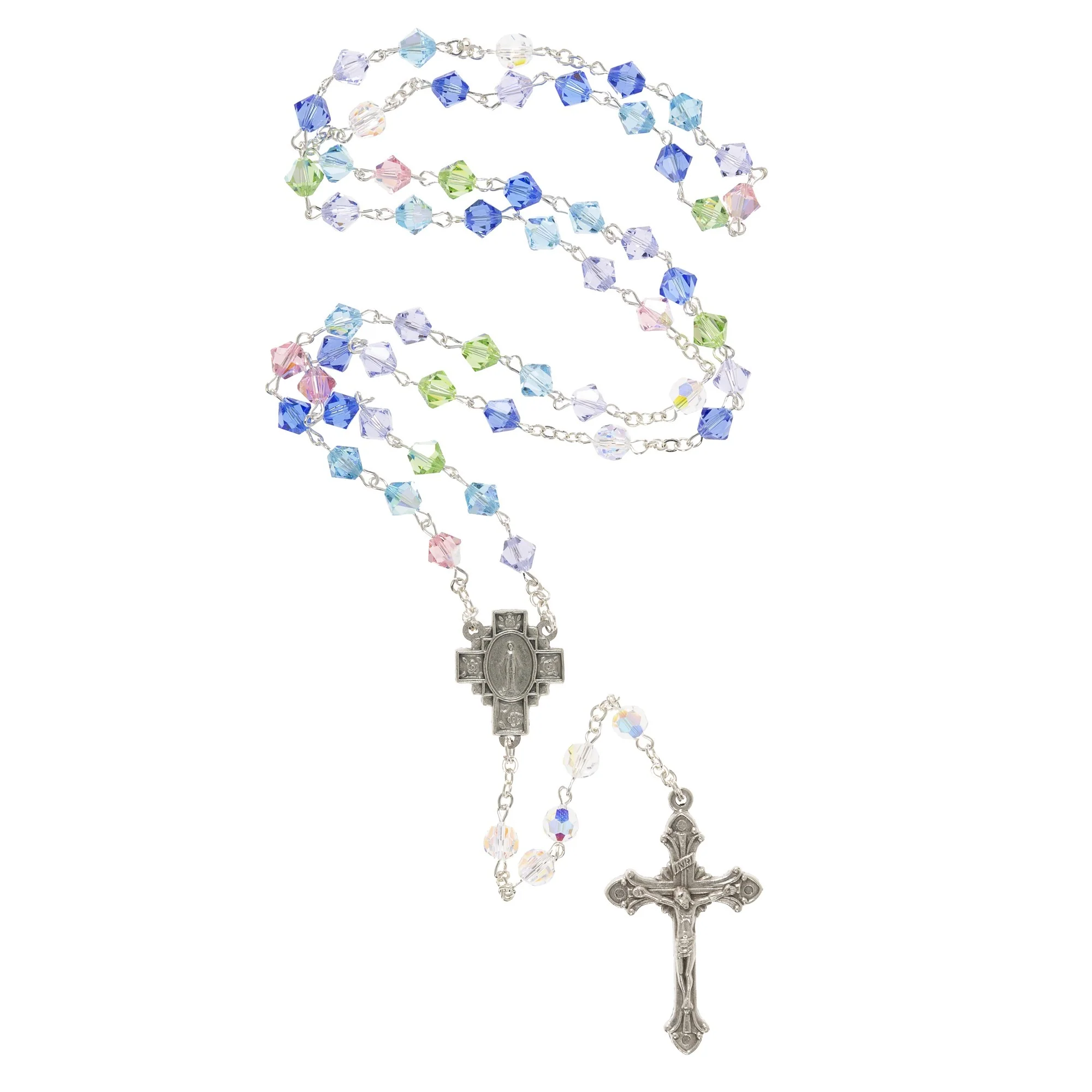 Multicolored Swarovski Crystal Rosary - Image 3