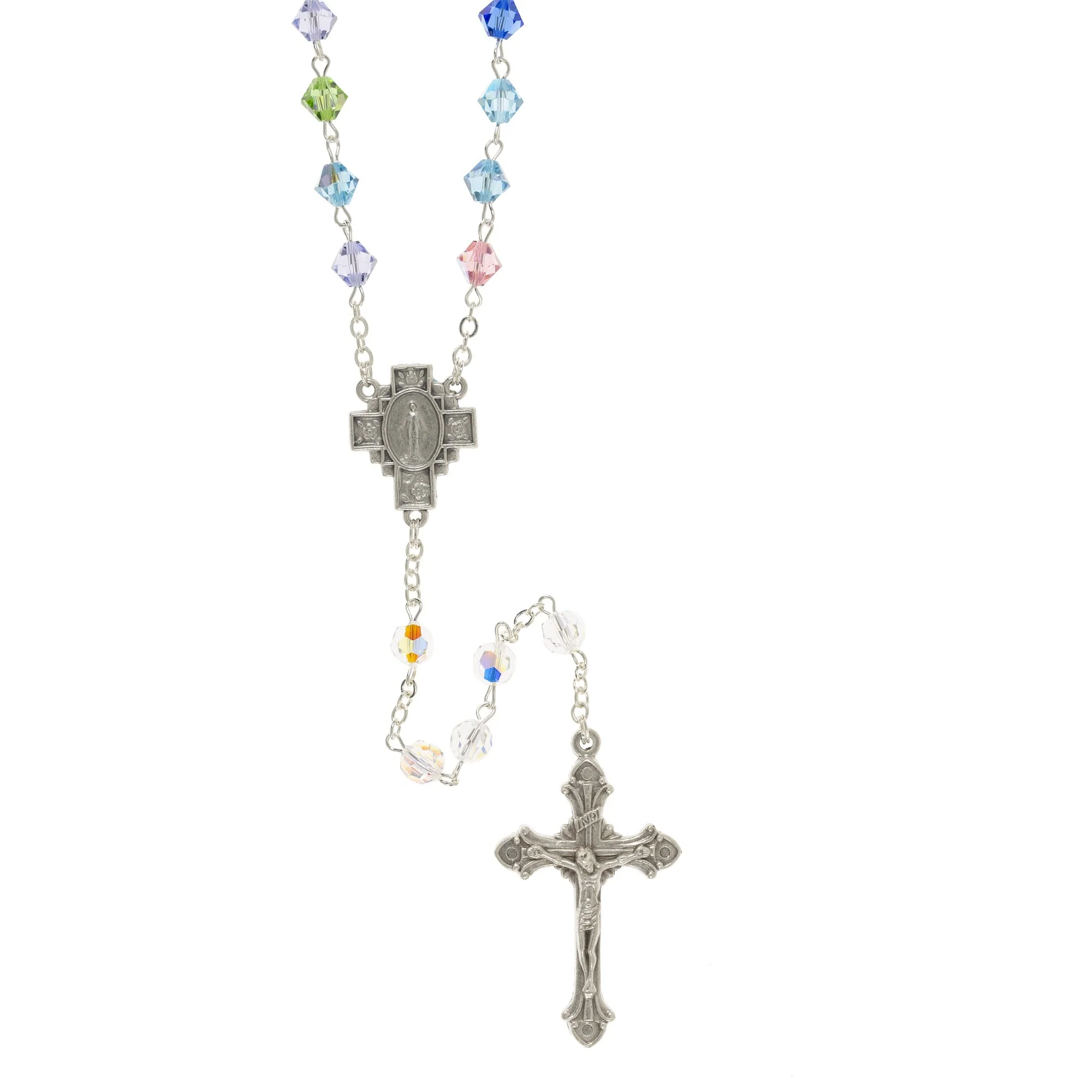 Multicolored Swarovski Crystal Rosary - Image 4