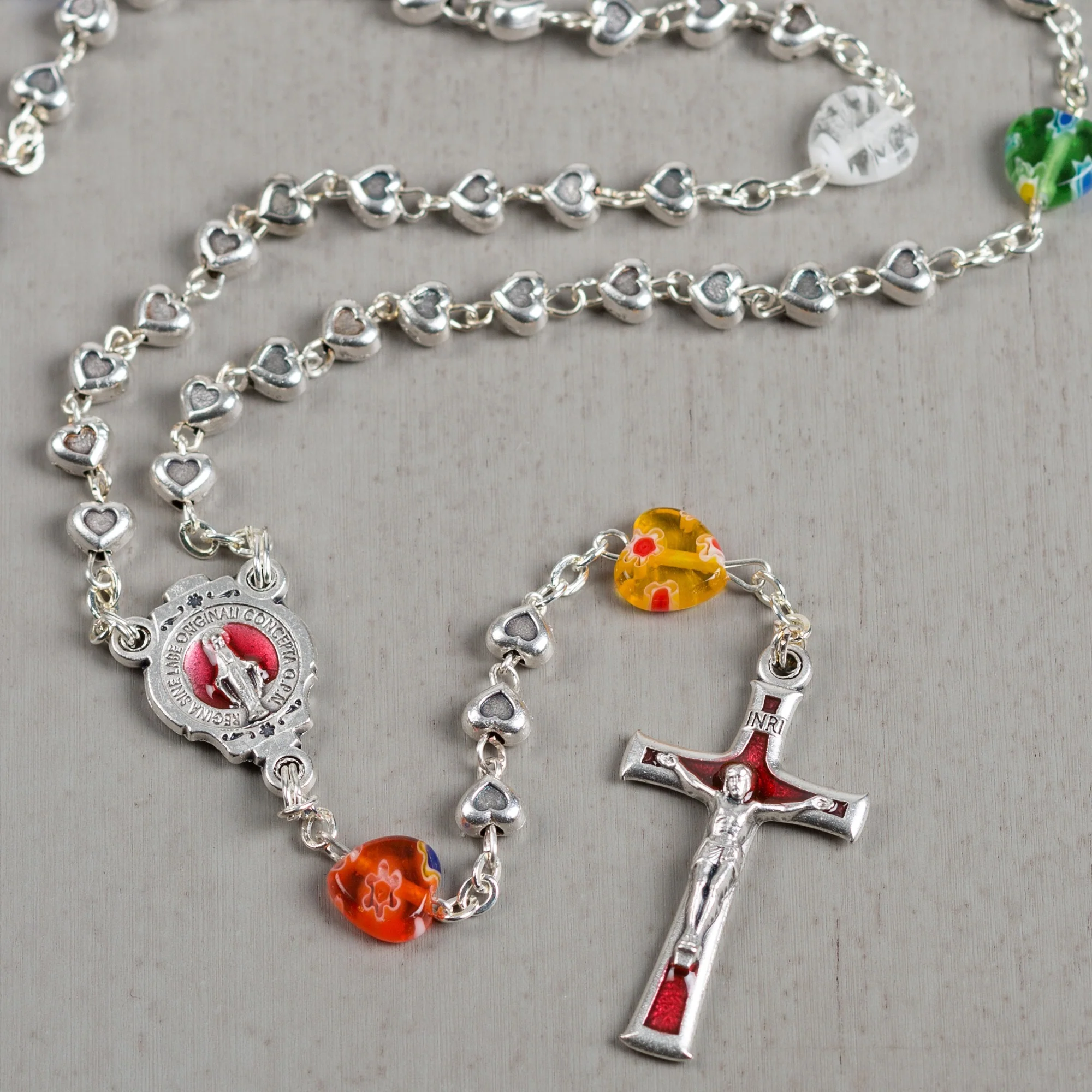 Murano Heart Rosary - Image 2