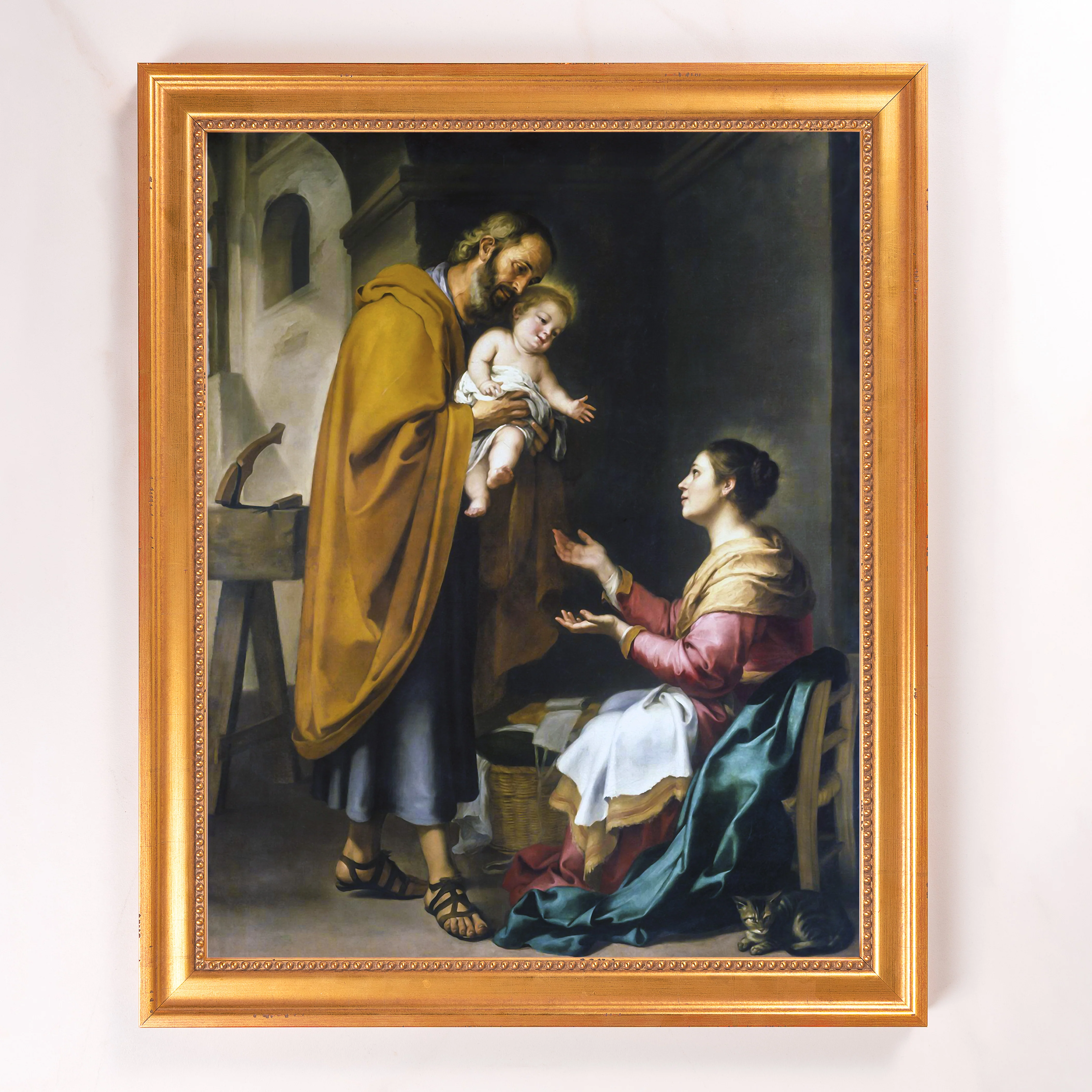 Murillo's Holy Family Framed Canvas - Sacred Signature Collection - Image 5