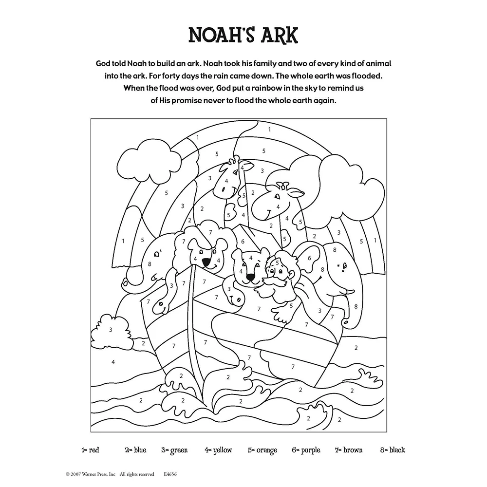 My Favorite Bible Stories Coloring and Activity Book (4-7) - Image 2