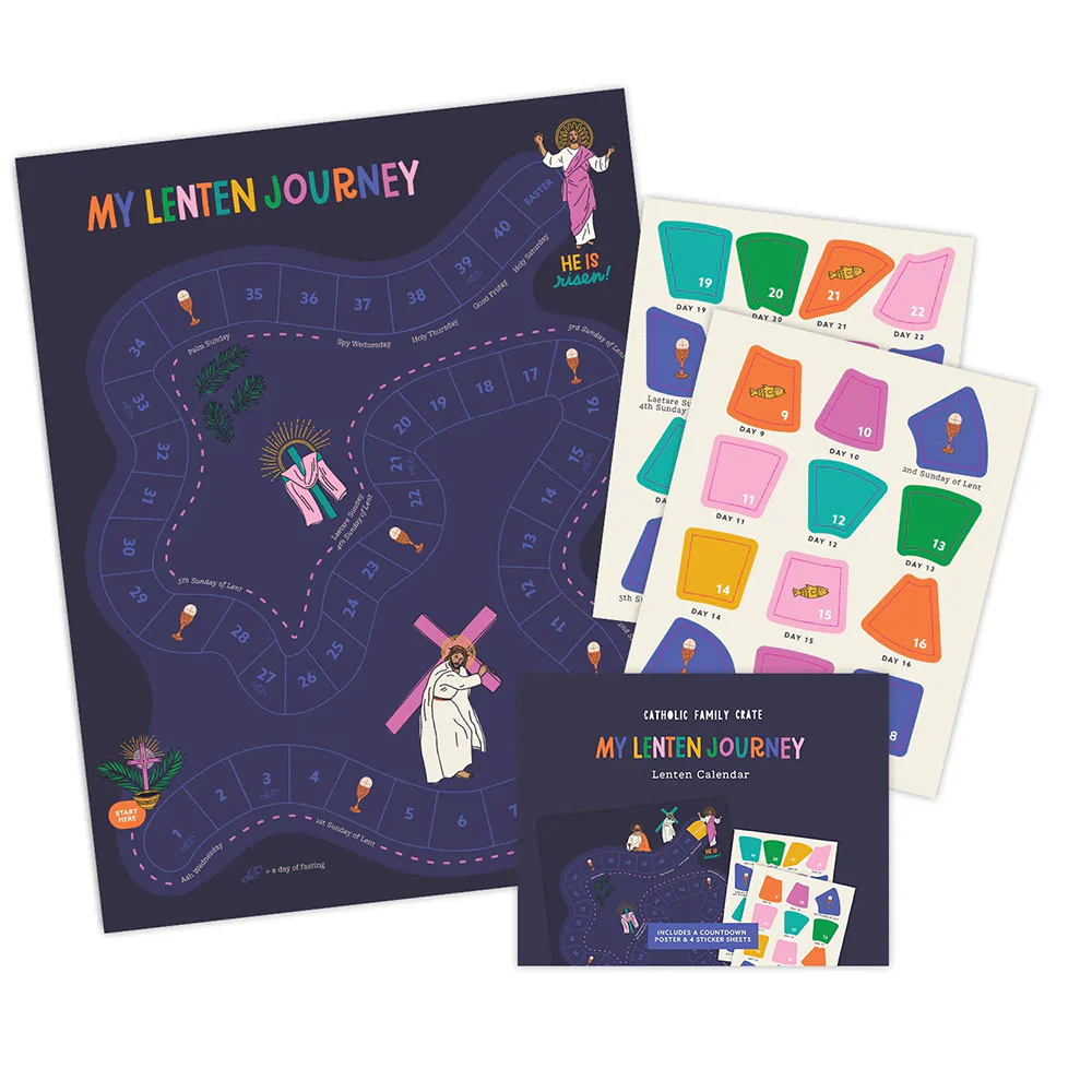 My Lenten Journey Interactive Lent Sticker Calendar