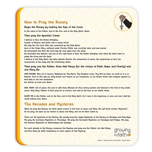 Mysteries of the Rosary Activity Card - Image 2