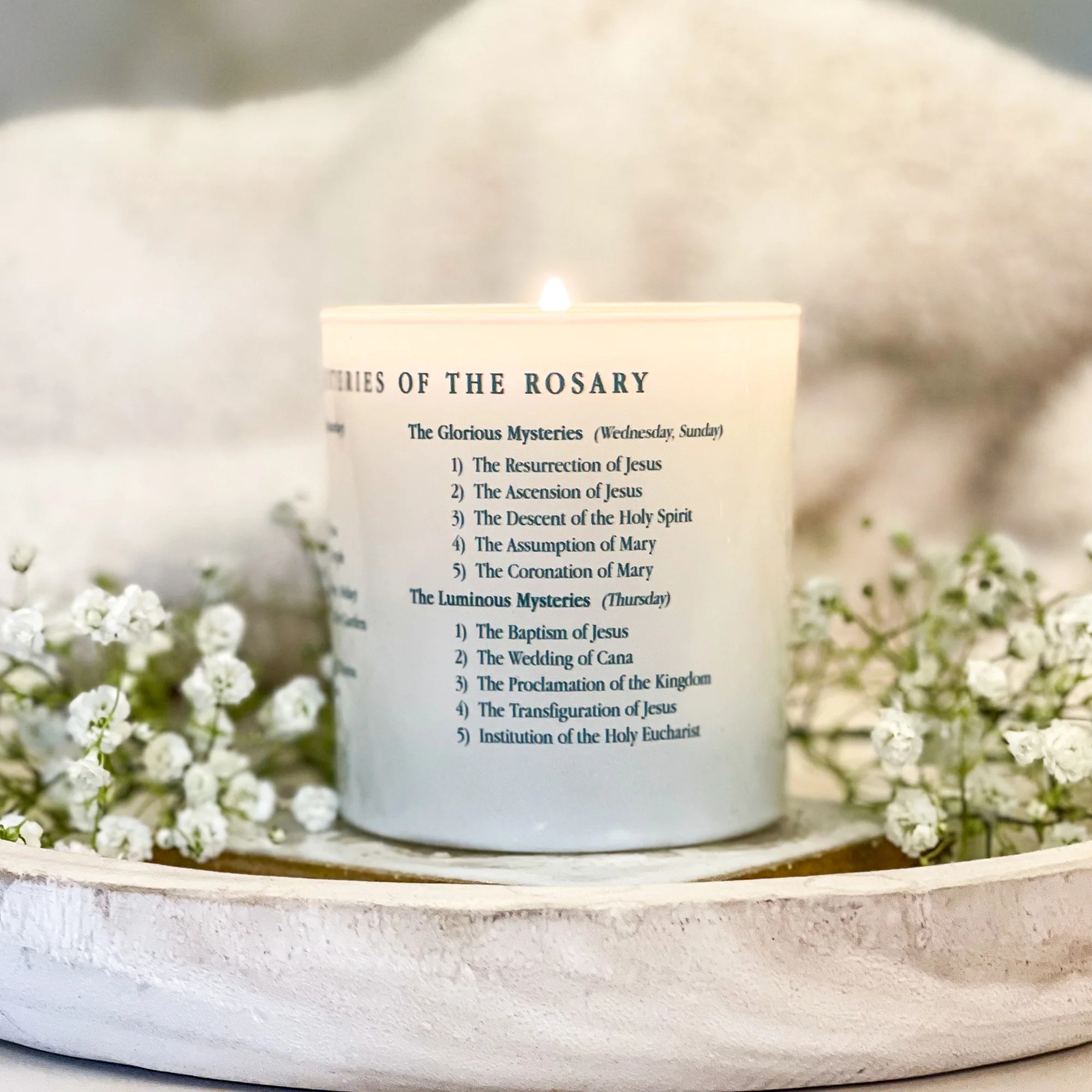 Mysteries of the Rosary Candle - Image 3