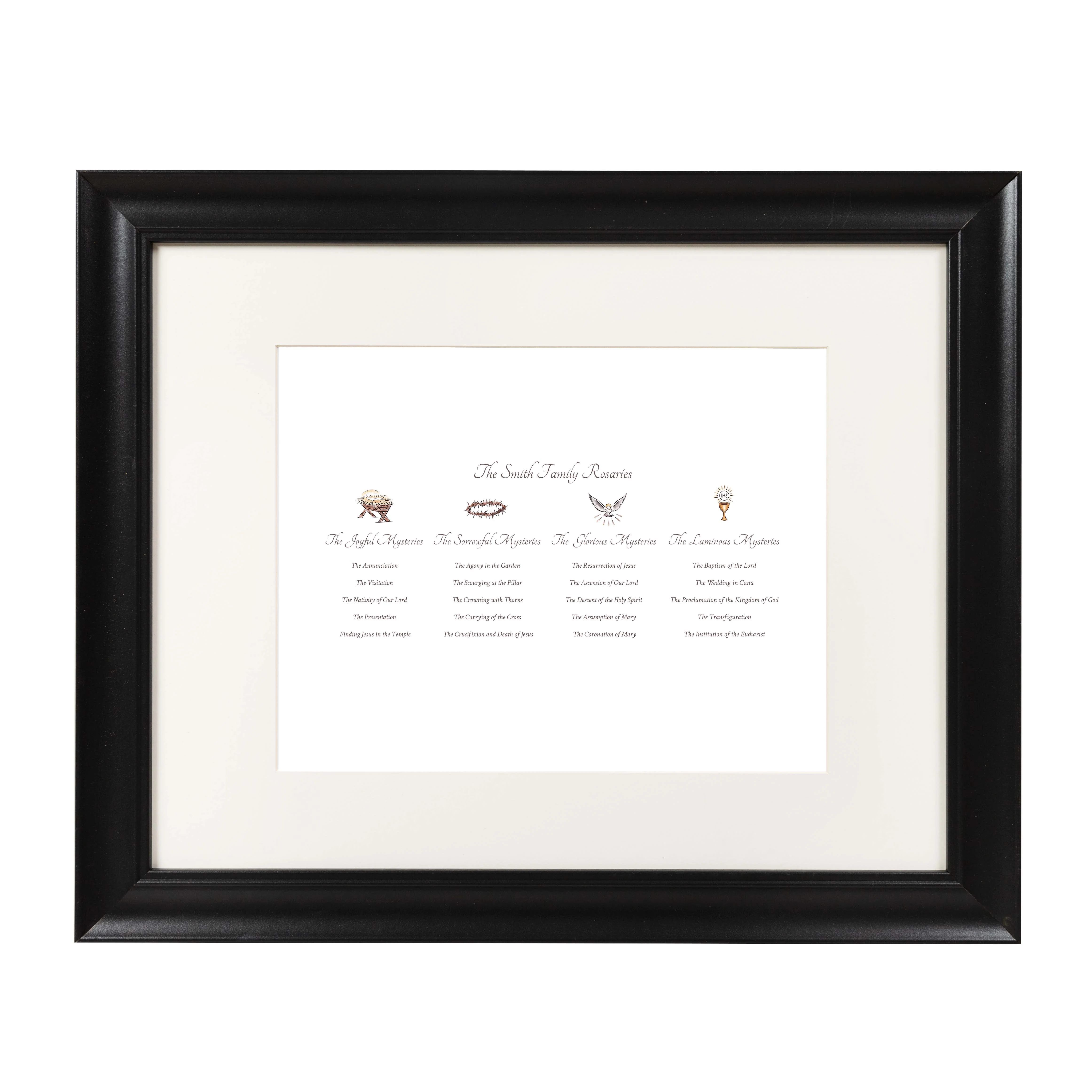 Mysteries of the Rosary Framed Print - 16x20 - Image 2