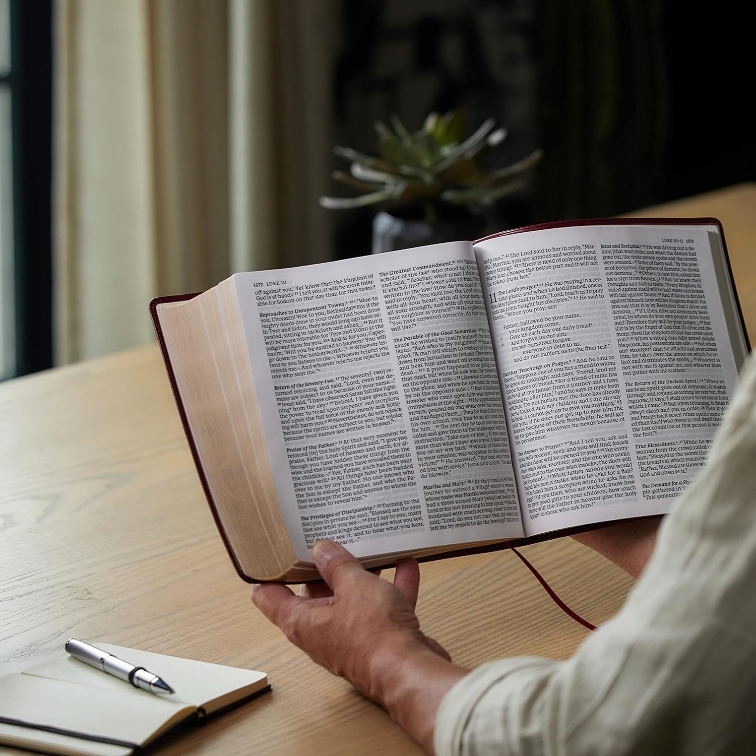 NABRE Extra Large Print Leathersoft Bible -Multiple Colors - Image 2