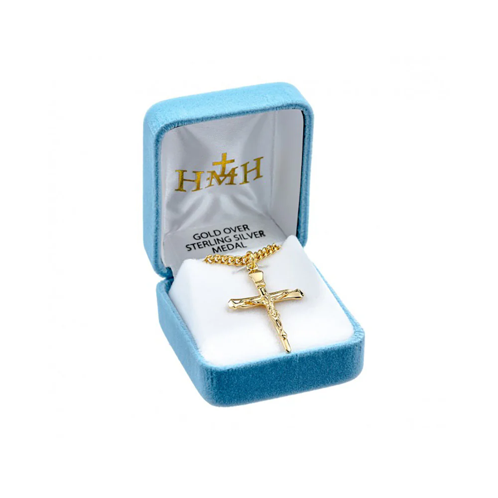 Nail Crucifix Necklace on 24" Chain in Gold/Sterling or Sterling Silver - Image 5