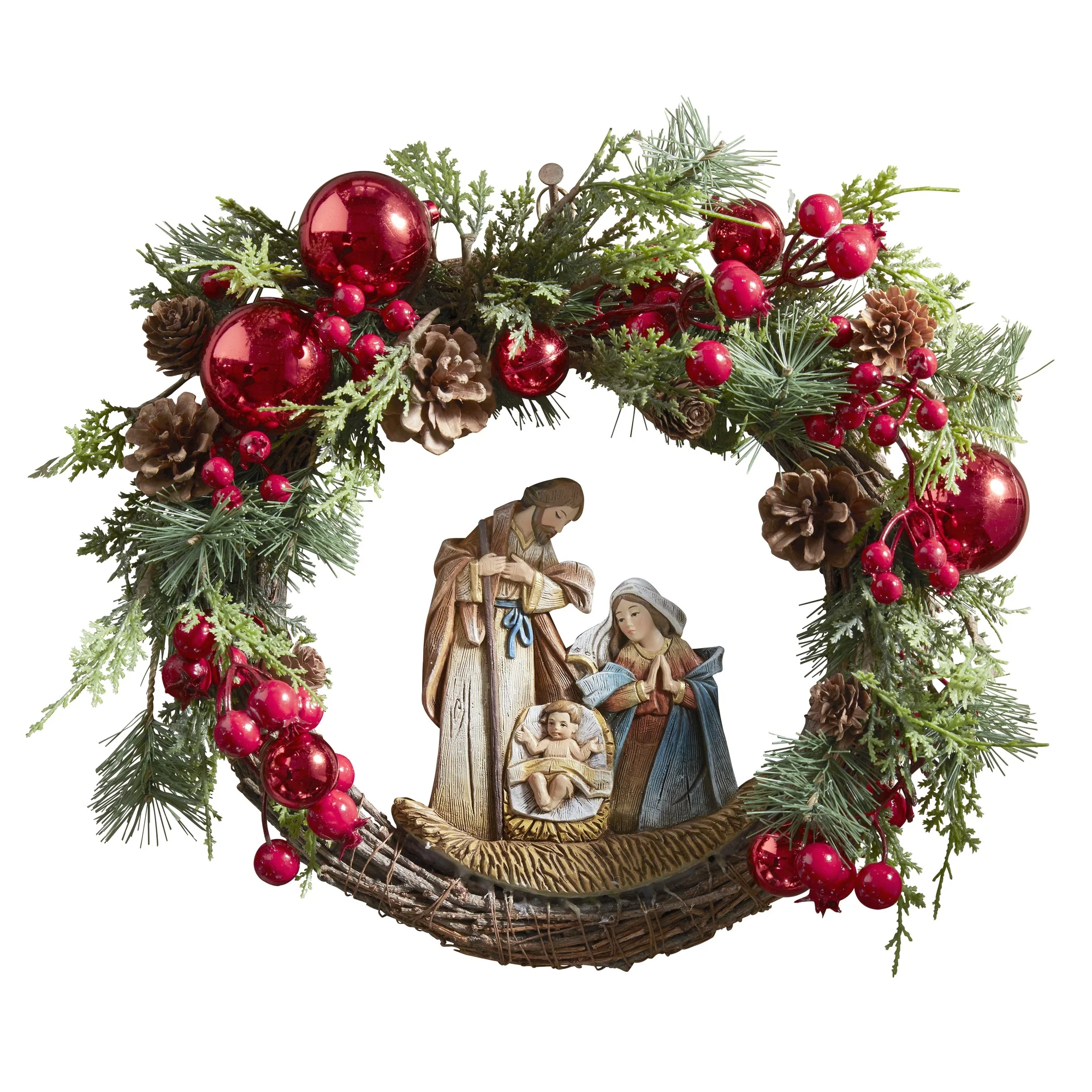 Nativity Christmas Wreath - Image 2