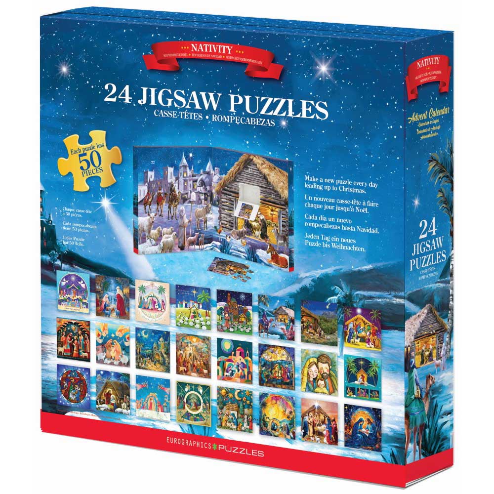 Nativity Jigsaw Puzzles Advent Calendar - 24 Puzzles - Image 2