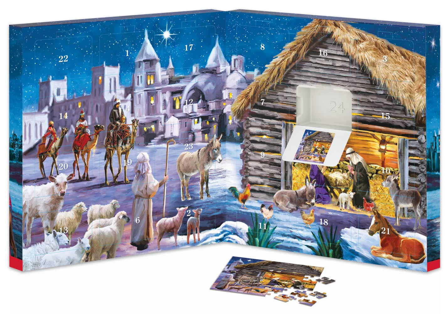 Nativity Jigsaw Puzzles Advent Calendar - 24 Puzzles - Image 3
