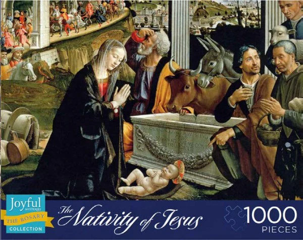 Nativity of Jesus 1000 Piece Puzzle (Mysteries of the Rosary Series)