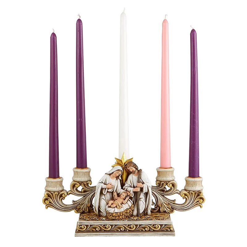 Nativity Style Advent Candleholder - Image 3