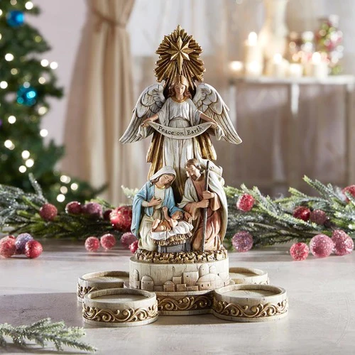 Nativity Votive Advent Candleholder - Image 2