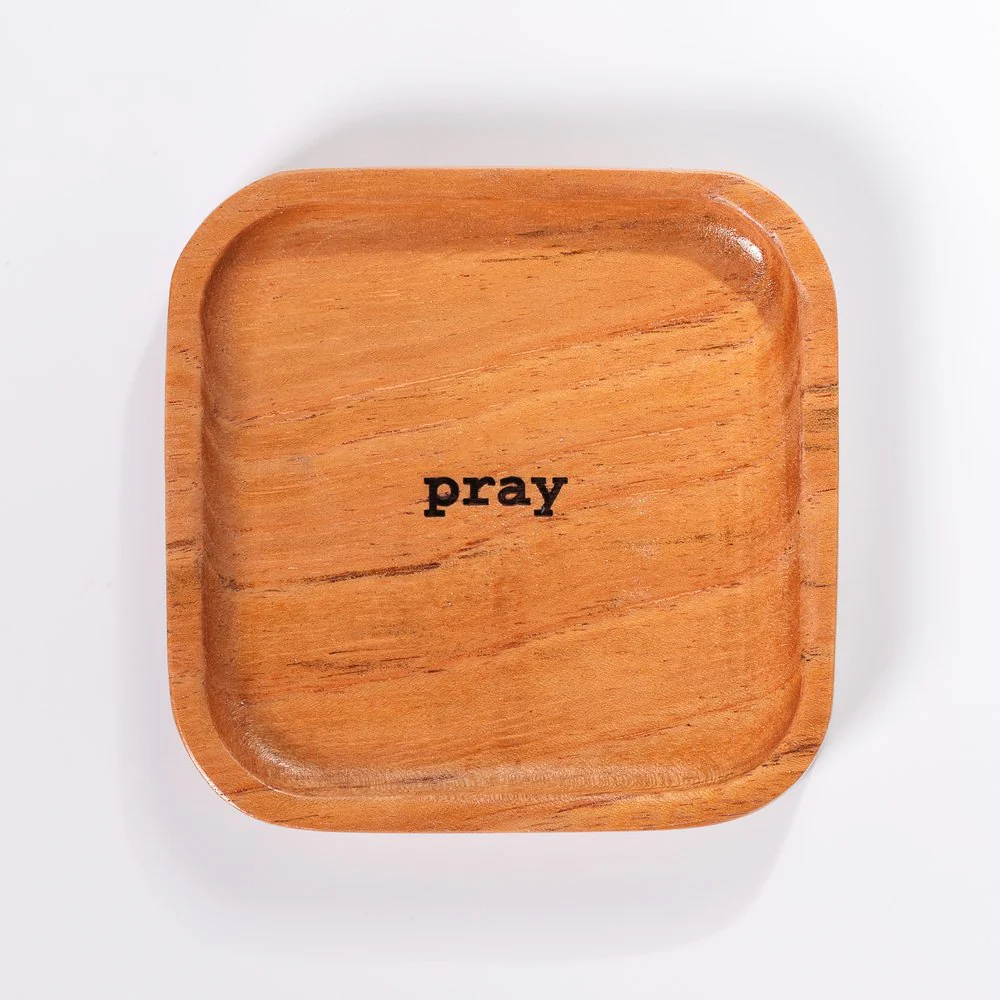 Natural Cedar Pray Trinket Dish