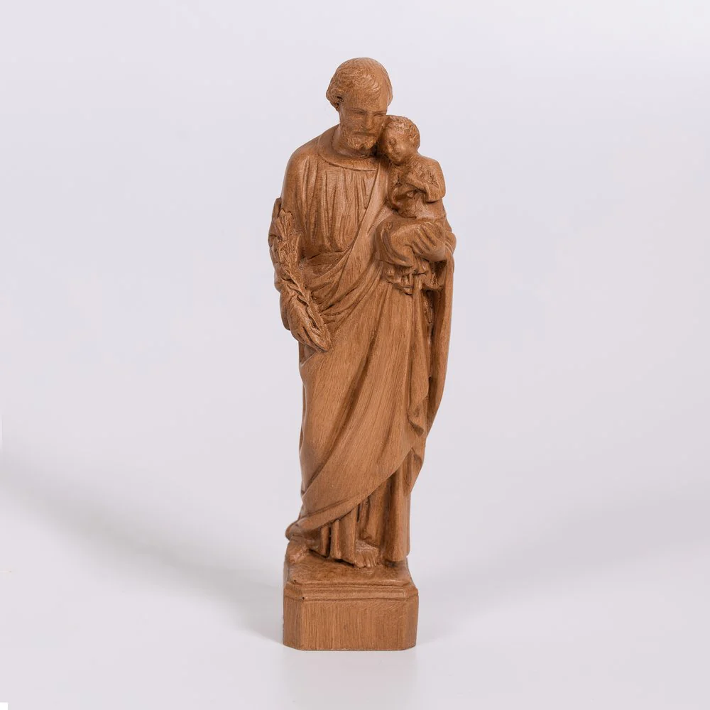 Natural Finish St. Joseph Statue