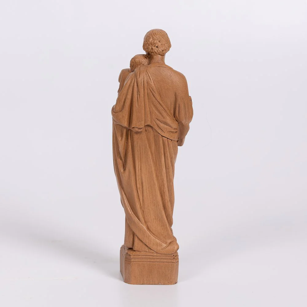 Natural Finish St. Joseph Statue - Image 4