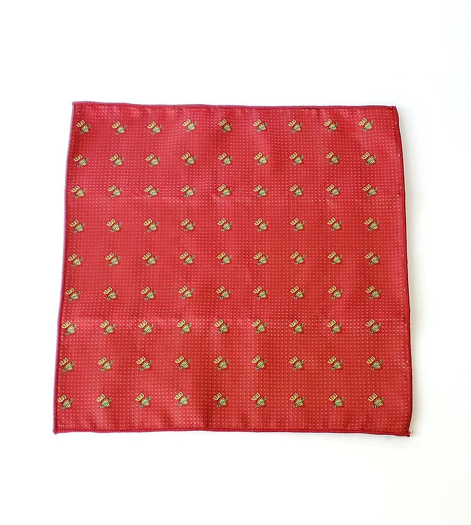 Navy or Red Men's Sacred Heart Tie & Pocket Square Set - Image 8