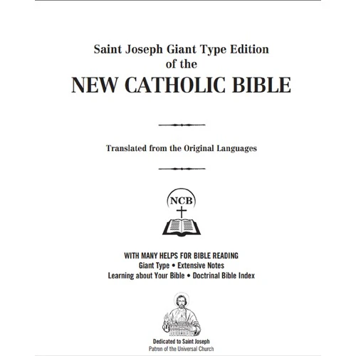 New Catholic Bible - St. Joseph Edition- Burgundy Bonded Leather Giant Type - Image 4