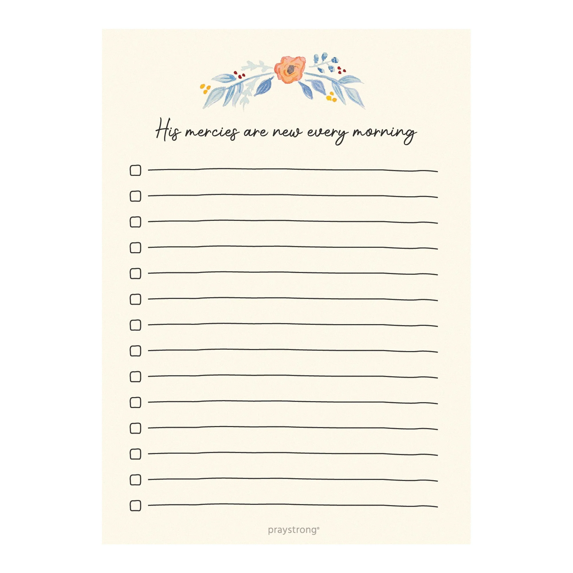 New Mercies To Do List 5x7