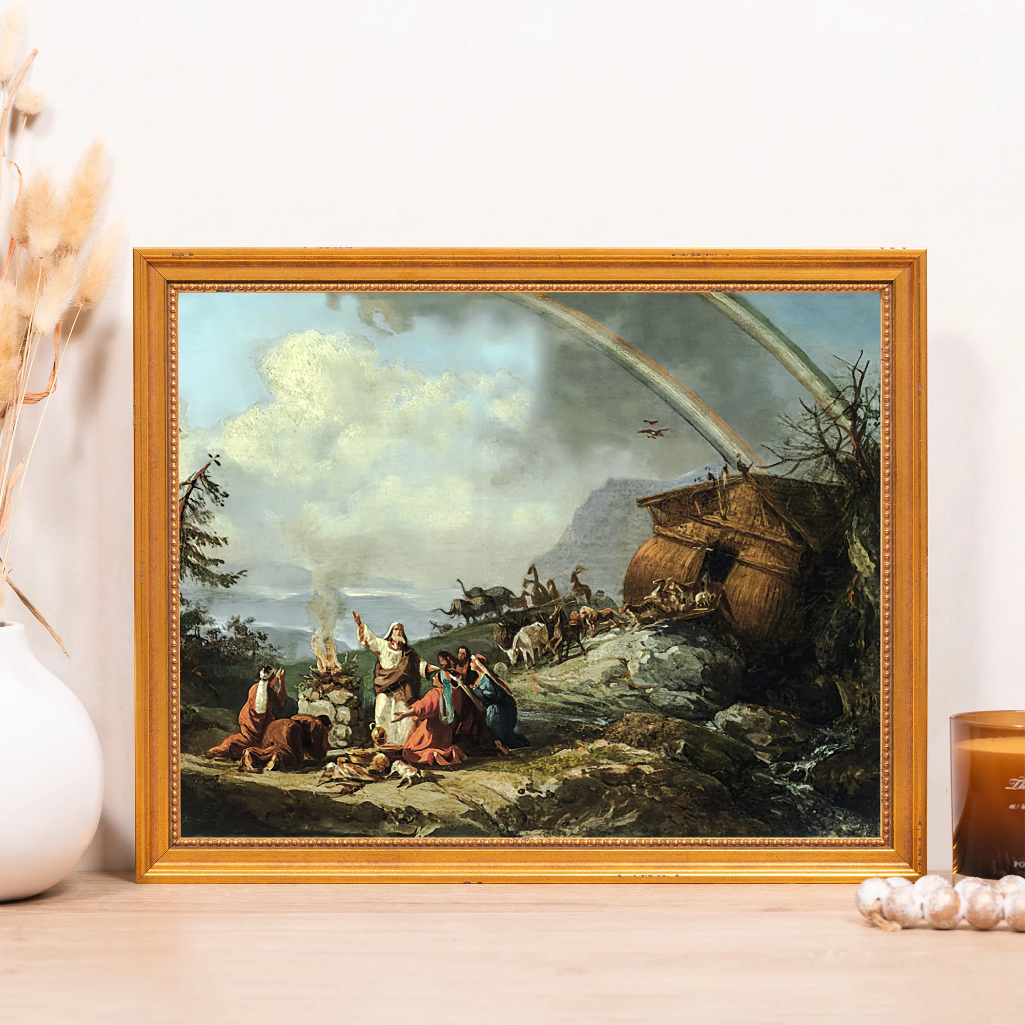 Noah's Prayer of Thanks Framed Canvas - Sacred Classics Collection - Image 7