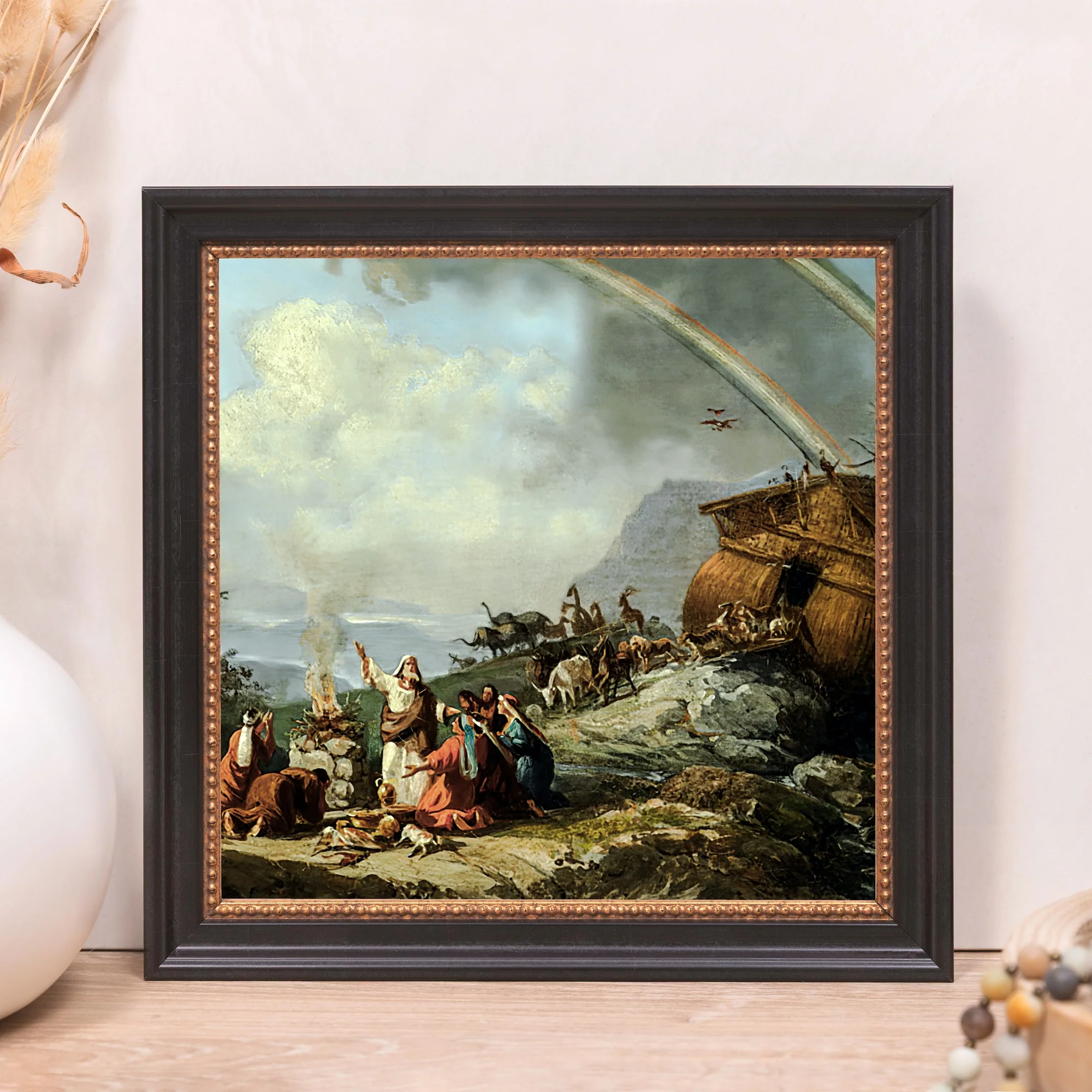 Noah's Prayer of Thanks Framed Canvas - Sacred Mini Collection - Image 4