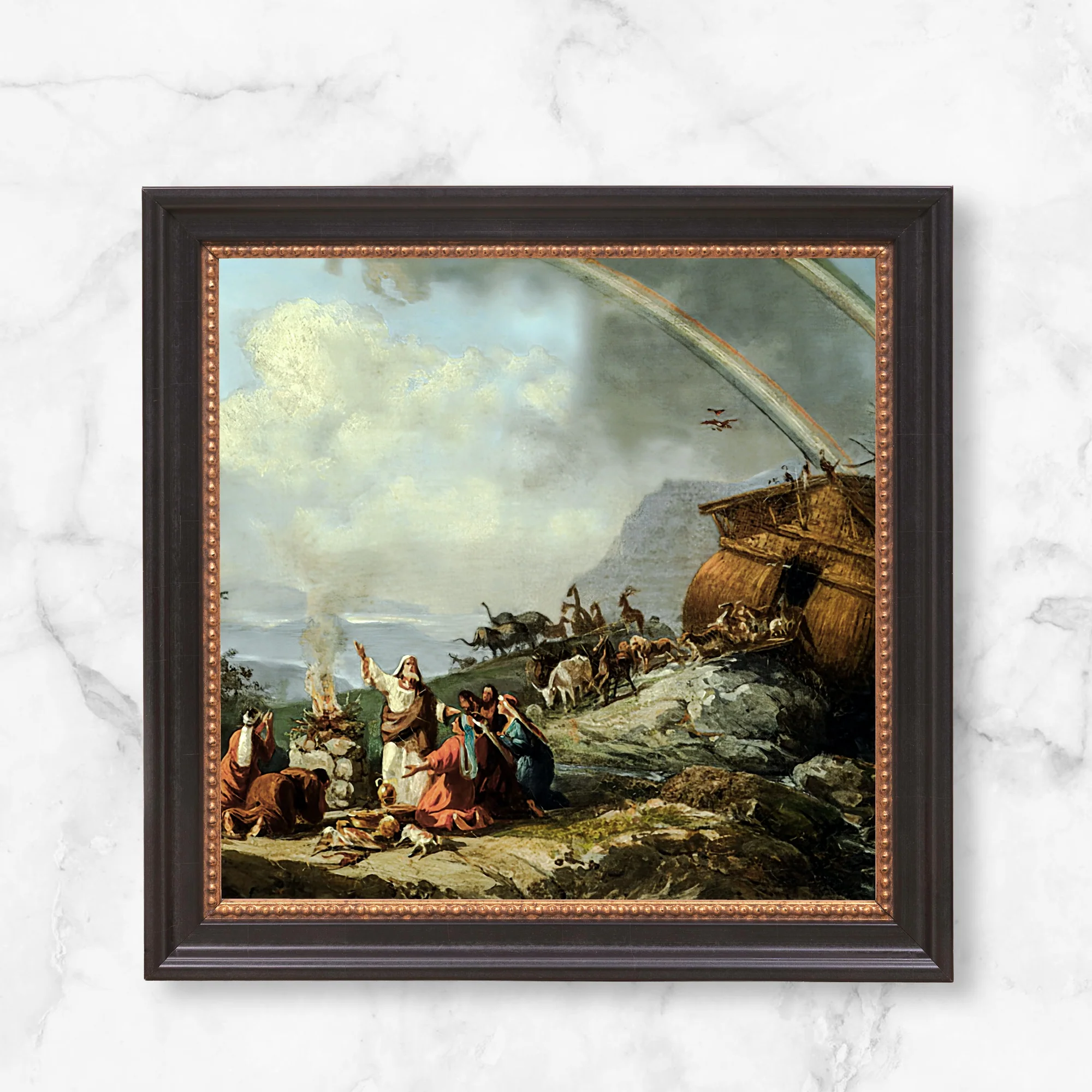 Noah's Prayer of Thanks Framed Canvas - Sacred Mini Collection - Image 5