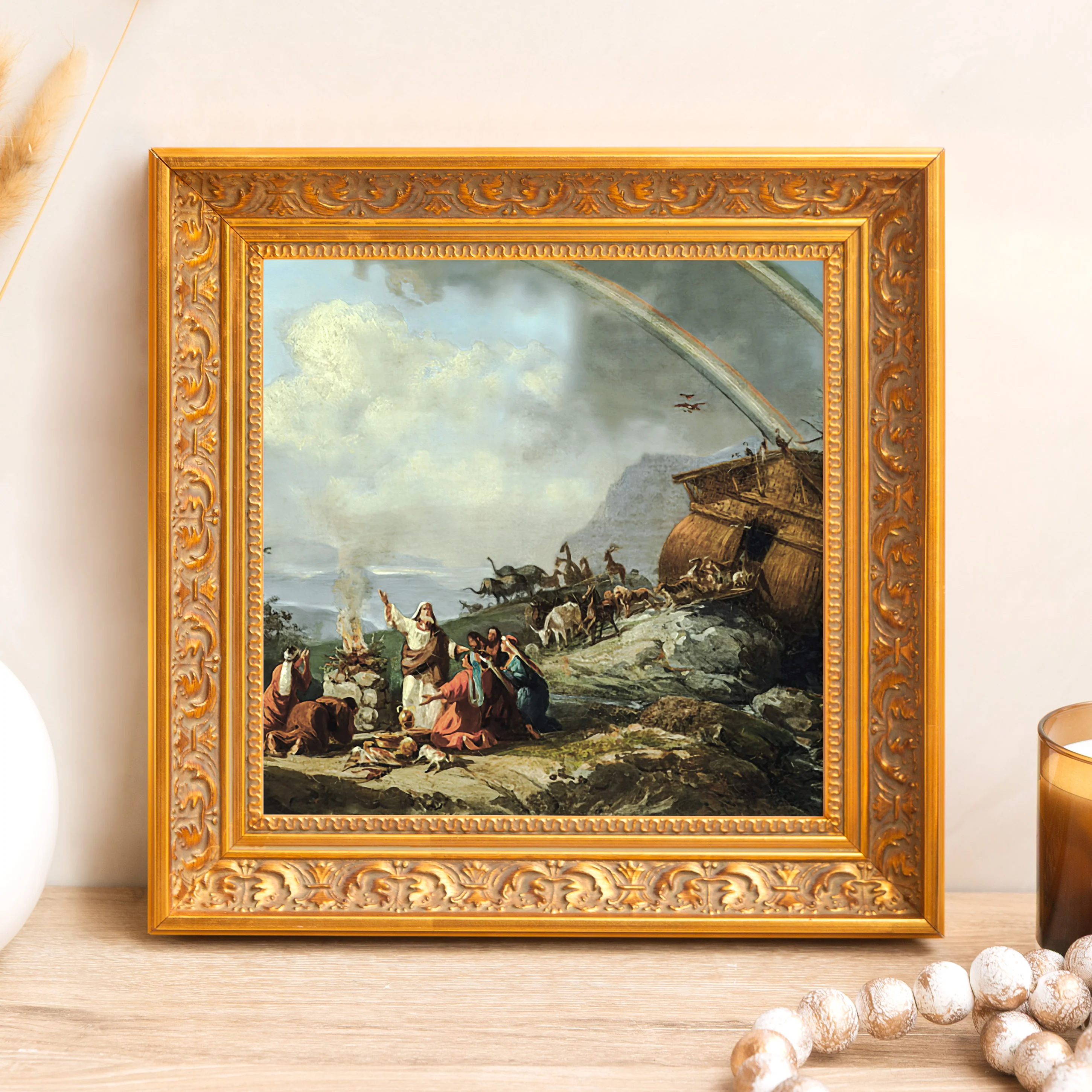 Noah's Prayer of Thanks Framed Canvas - Sacred Mini Collection - Image 7