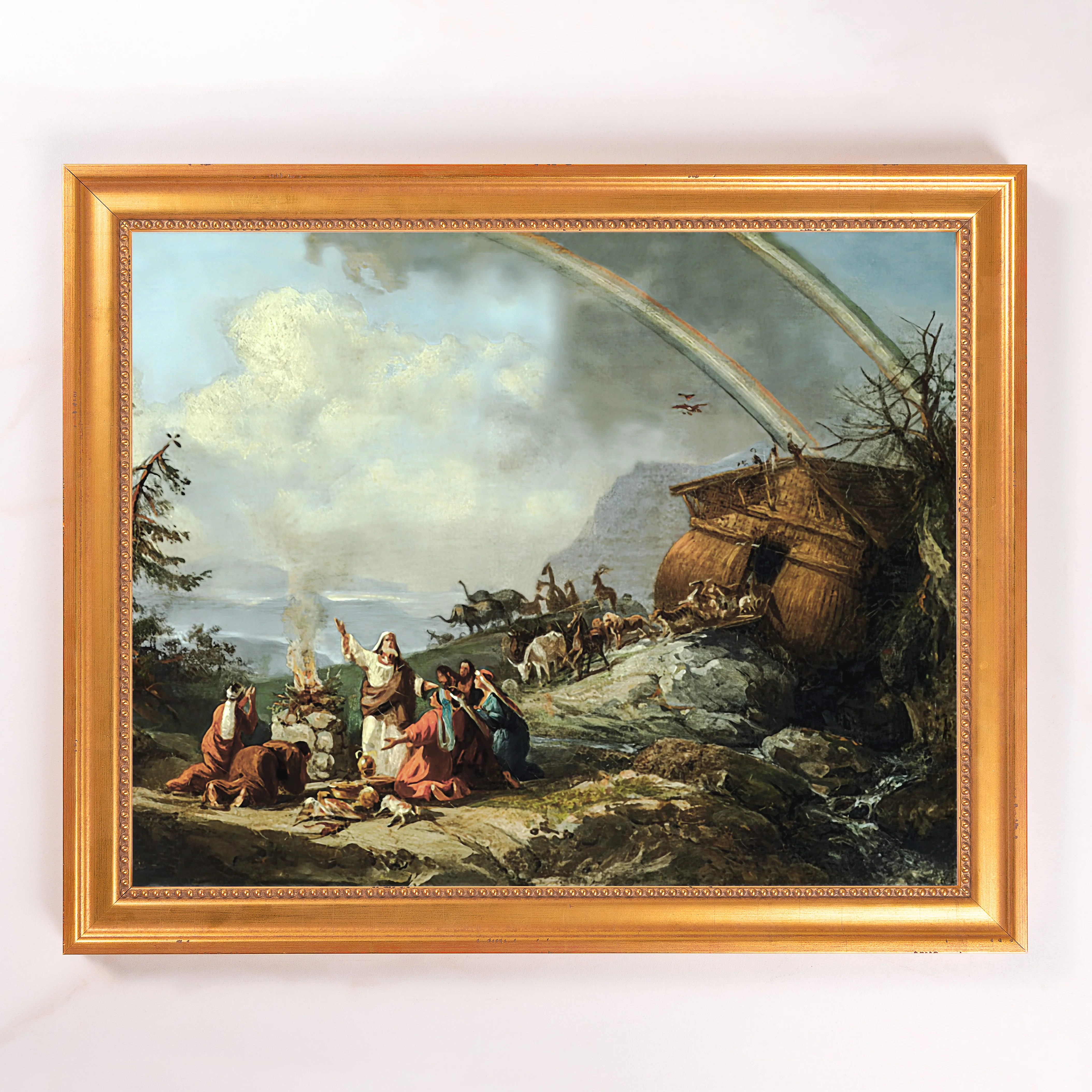Noah's Prayer of Thanks Framed Canvas - Sacred Signature Collection - Image 2
