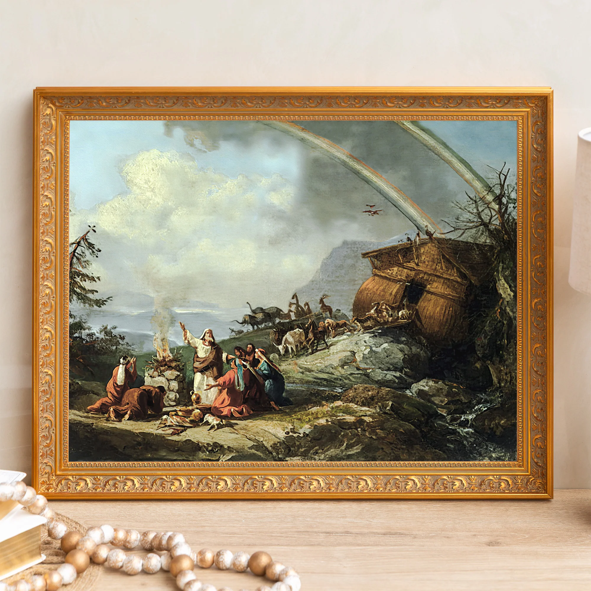 Noah's Prayer of Thanks Framed Canvas - Sacred Signature Collection - Image 3