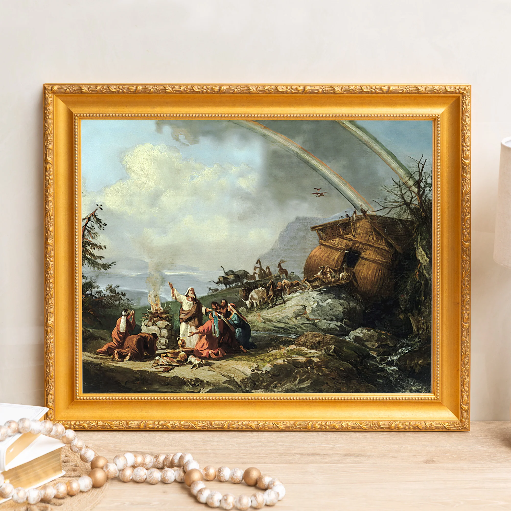 Noah's Prayer of Thanks Framed Canvas - Sacred Signature Collection - Image 8