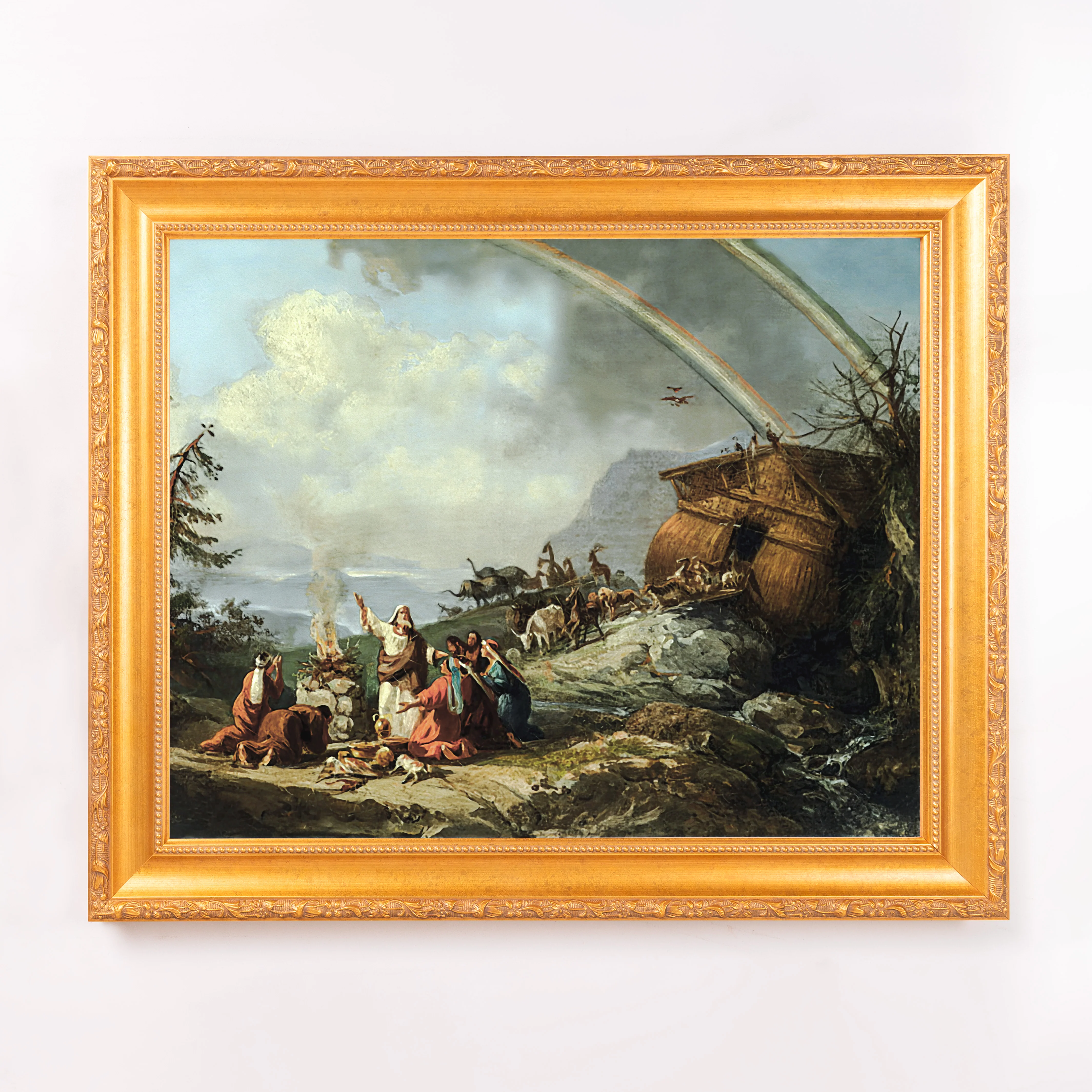 Noah's Prayer of Thanks Framed Canvas - Sacred Signature Collection - Image 9