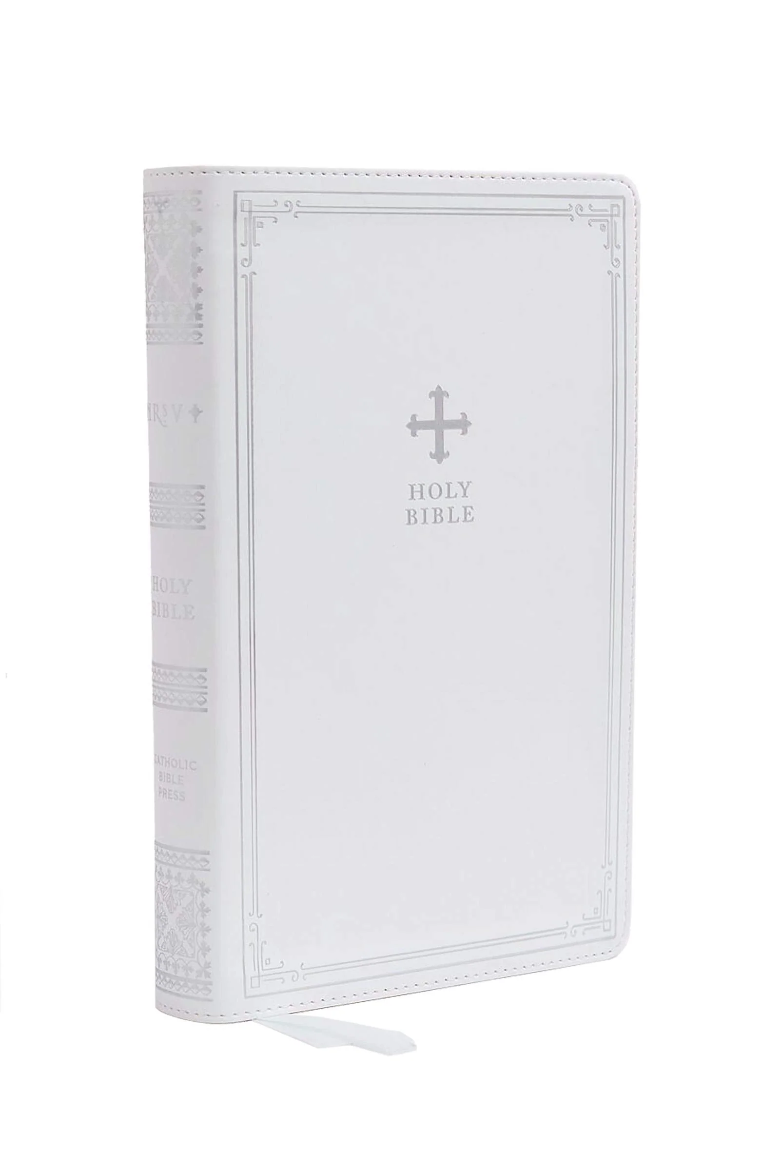 NRSV Catholic Bible - White Leathersoft Gift Edition